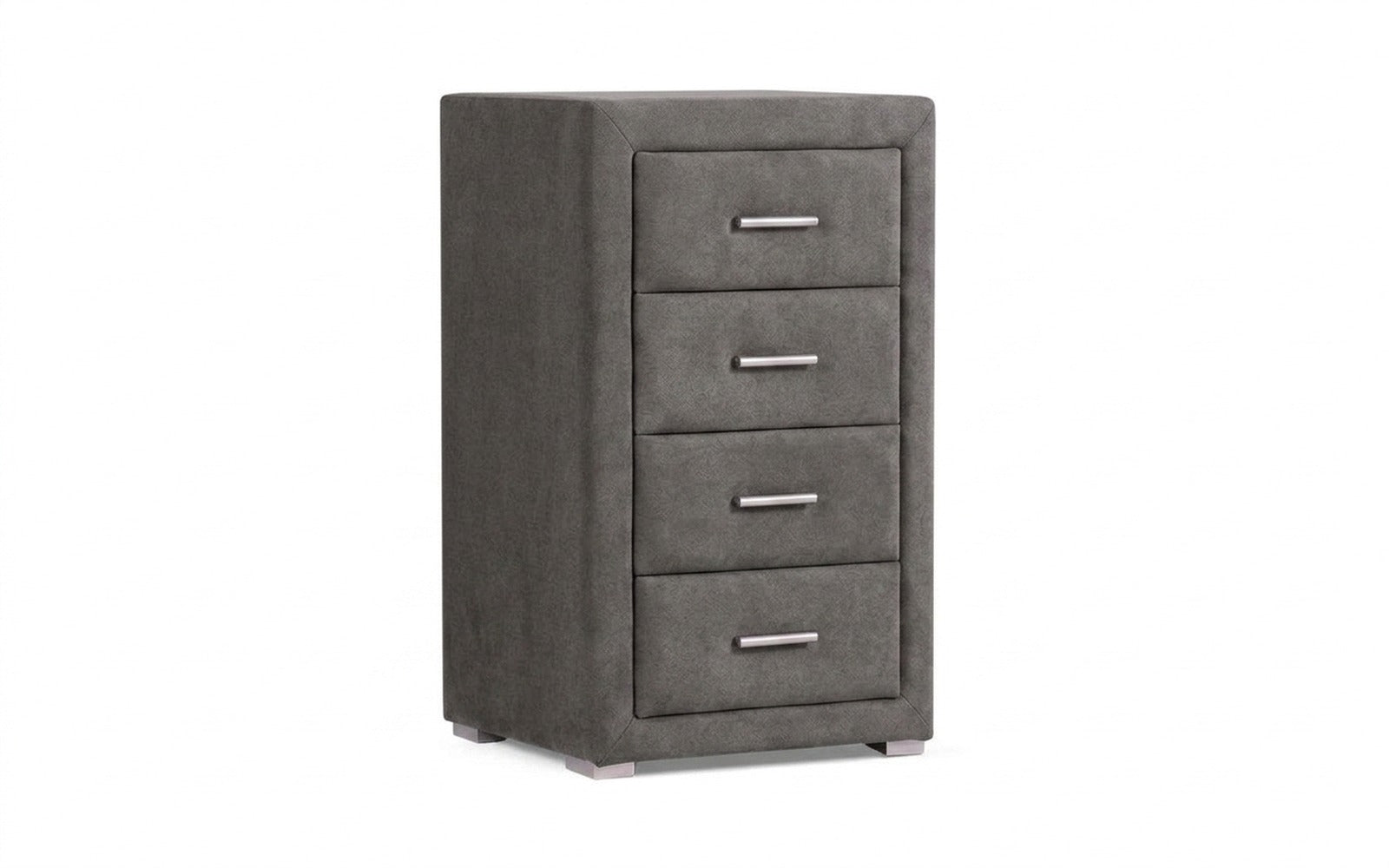 Richmond nightstand in Galaktika Ash fabric, product photo on white background