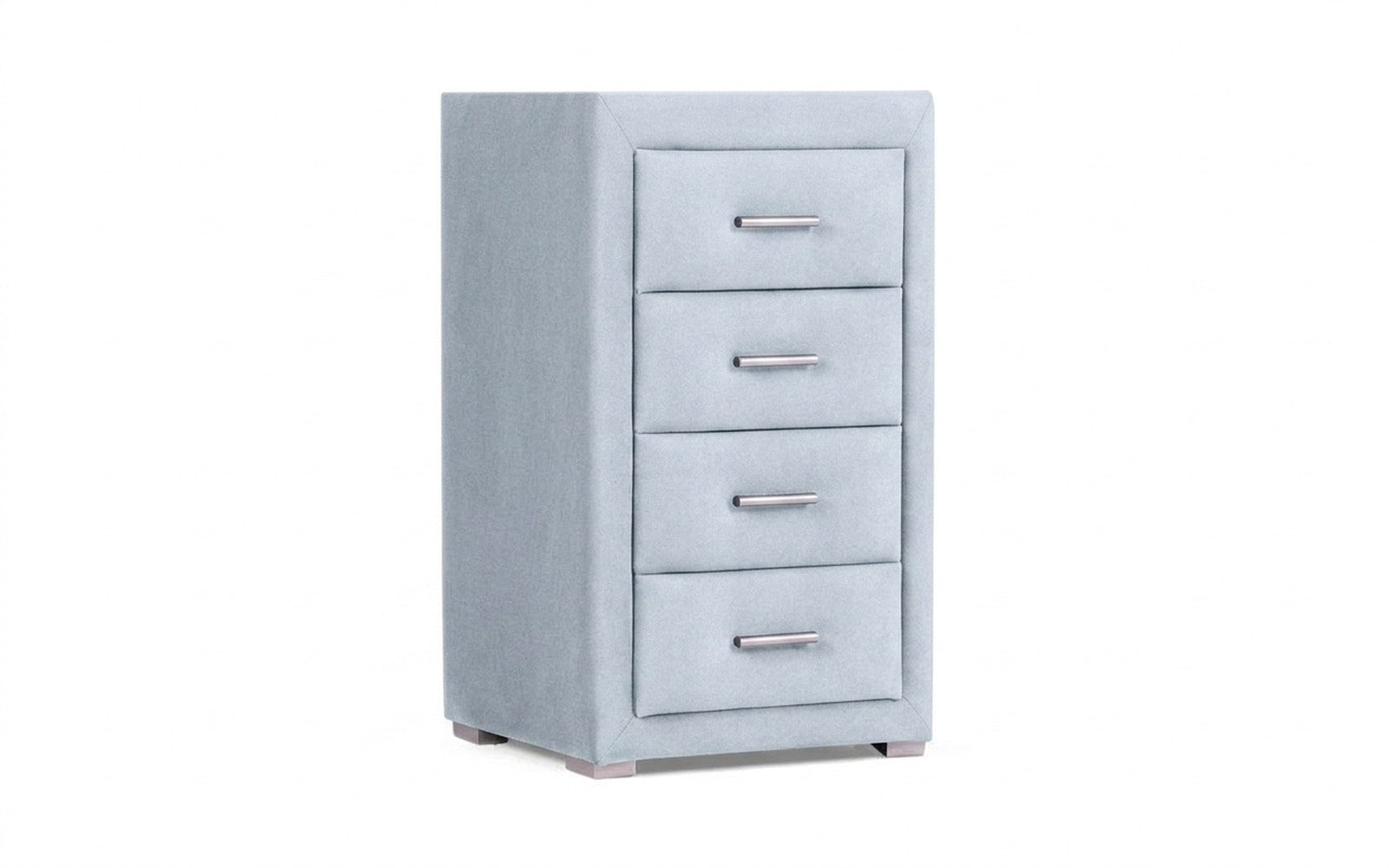 Richmond nightstand in Galaktika Cloud fabric, product photo on white background