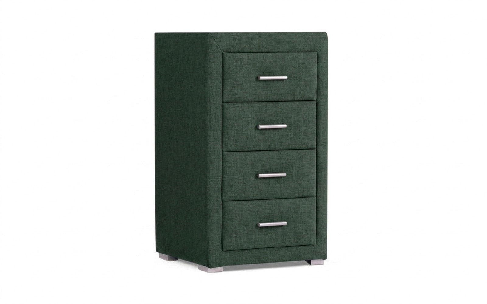 Richmond nightstand in Lidot Green fabric, product photo on white background