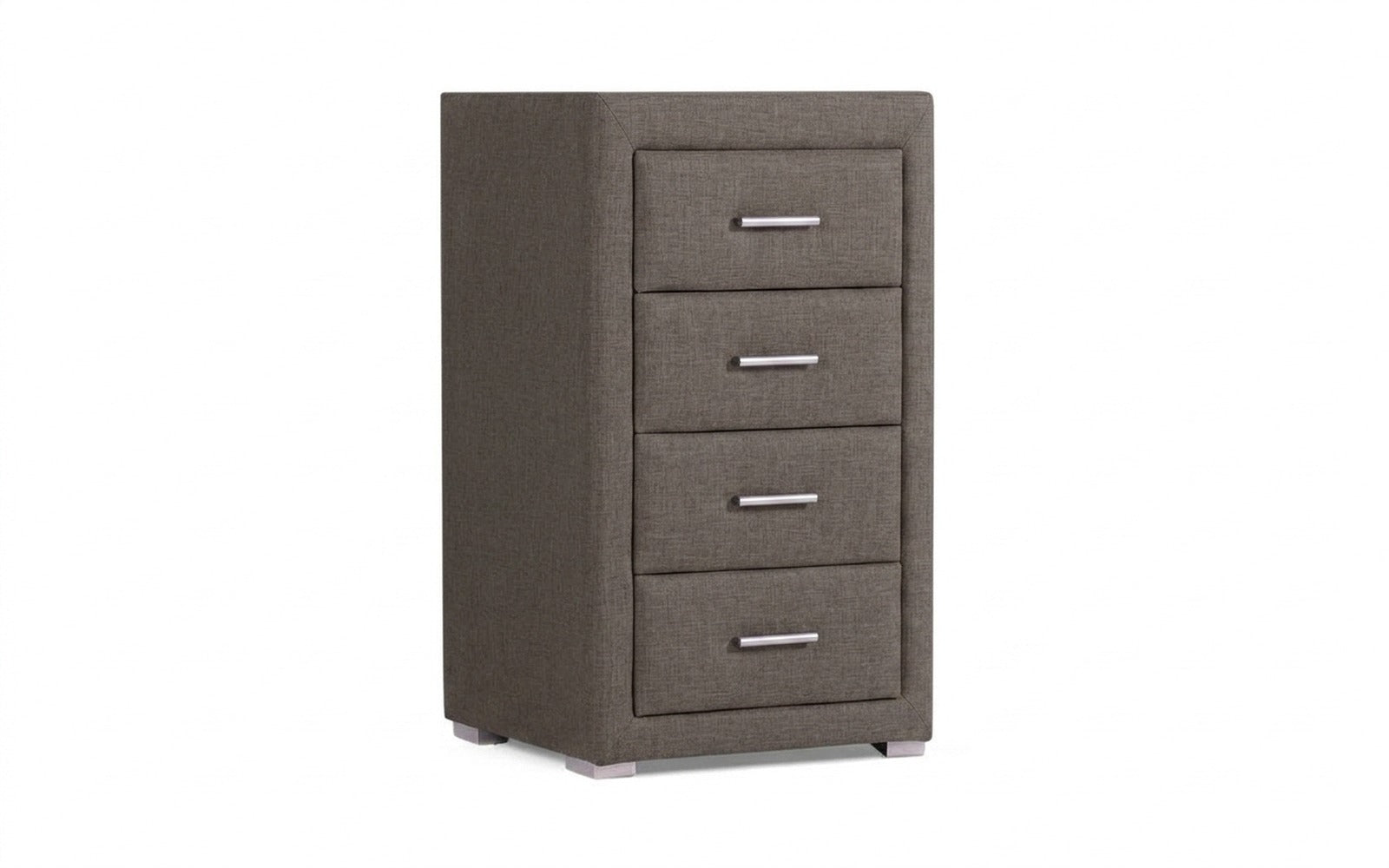 Richmond nightstand in Lidot Grey fabric, product photo on white background