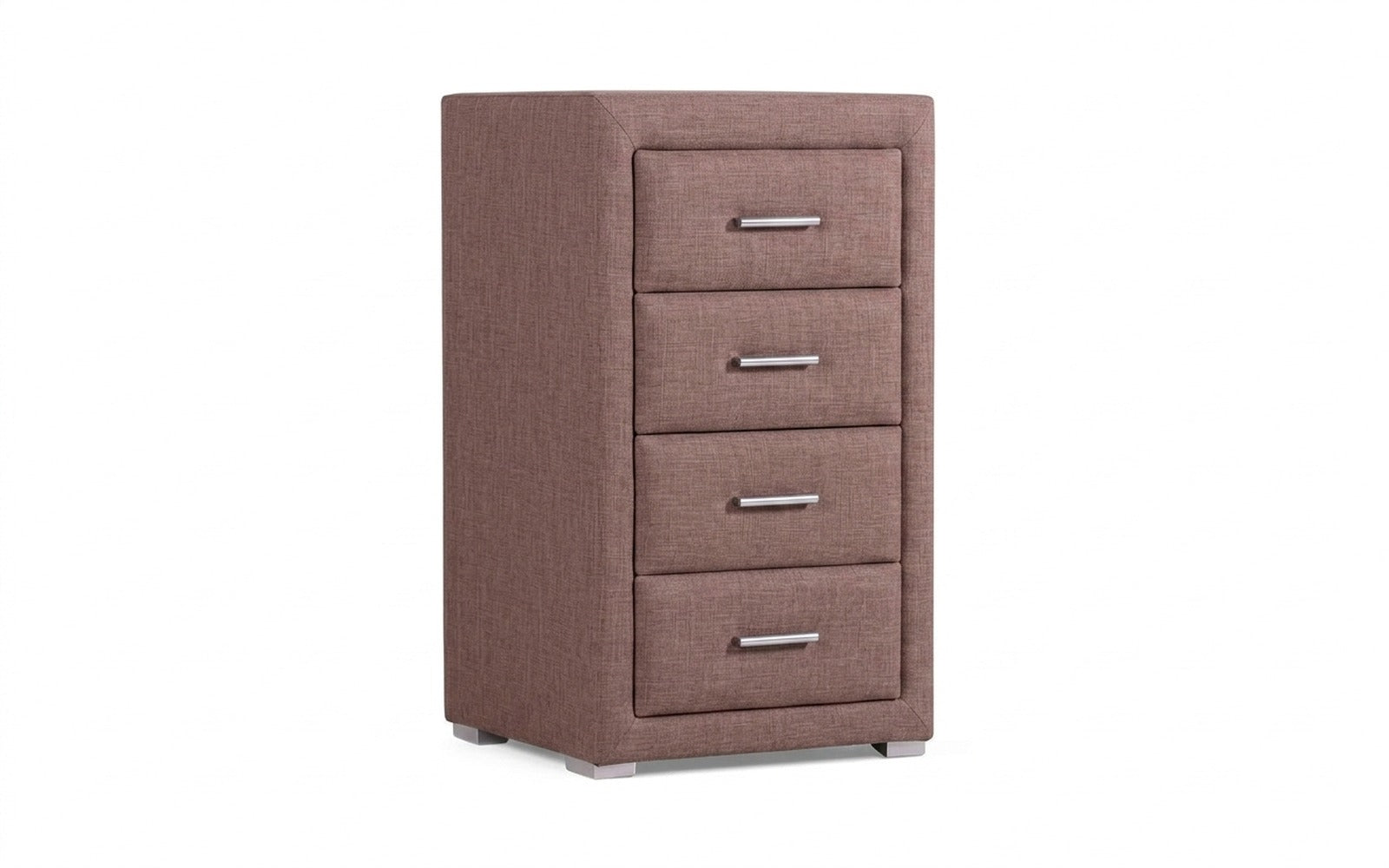 Richmond nightstand in Lidot Lilac fabric, product photo on white background