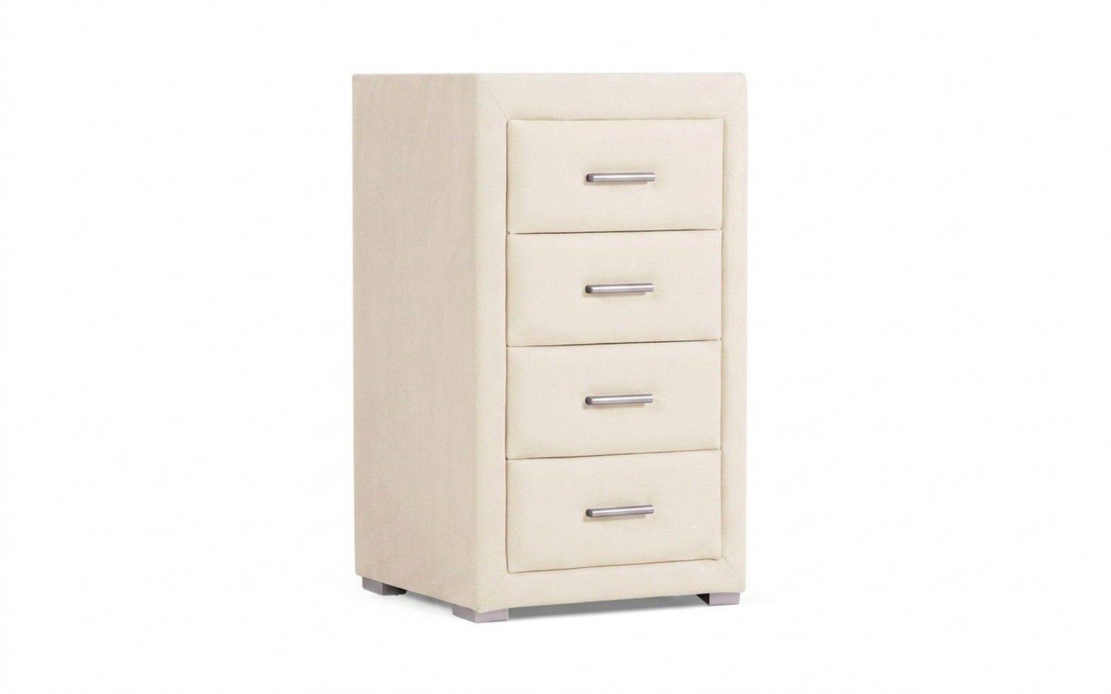 Richmond nightstand in Prime White fabric, product photo on white background