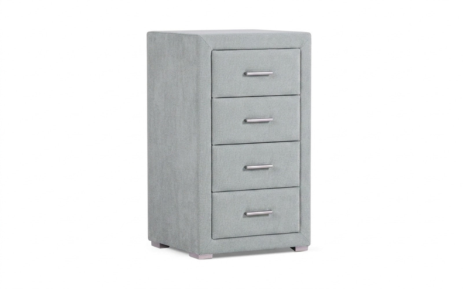 Richmond nightstand in Royal I Aqua fabric, product photo on white background