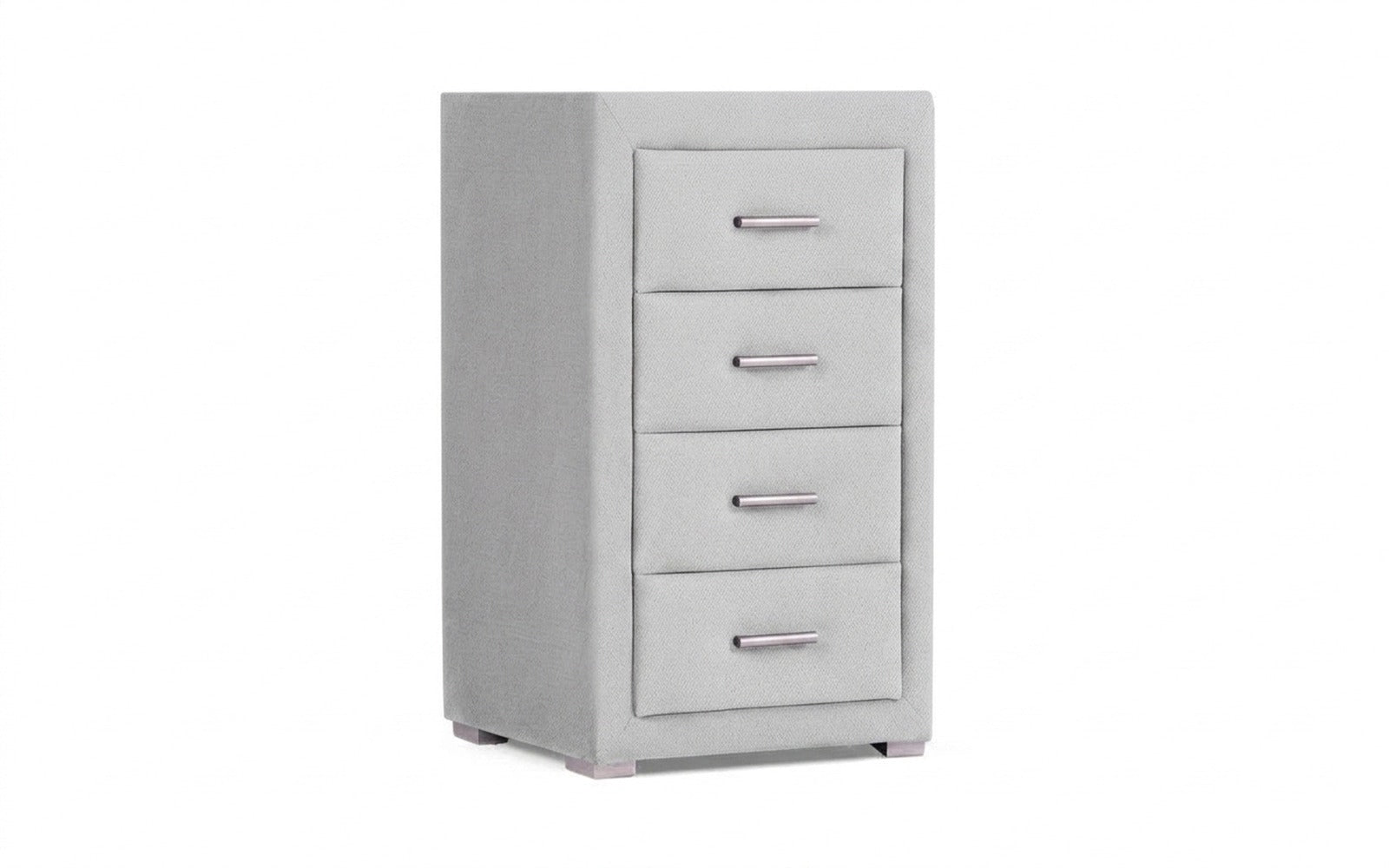 Richmond nightstand in Royal I Haze fabric, product photo on white background
