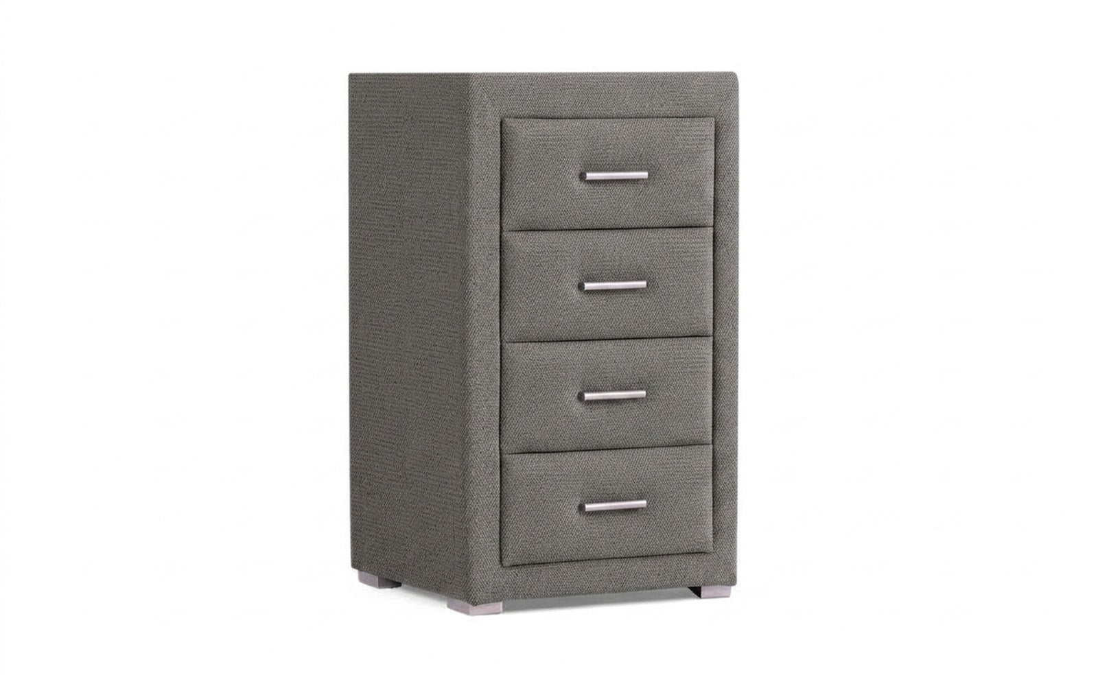 Richmond nightstand in Royal I Mist fabric, product photo on white background