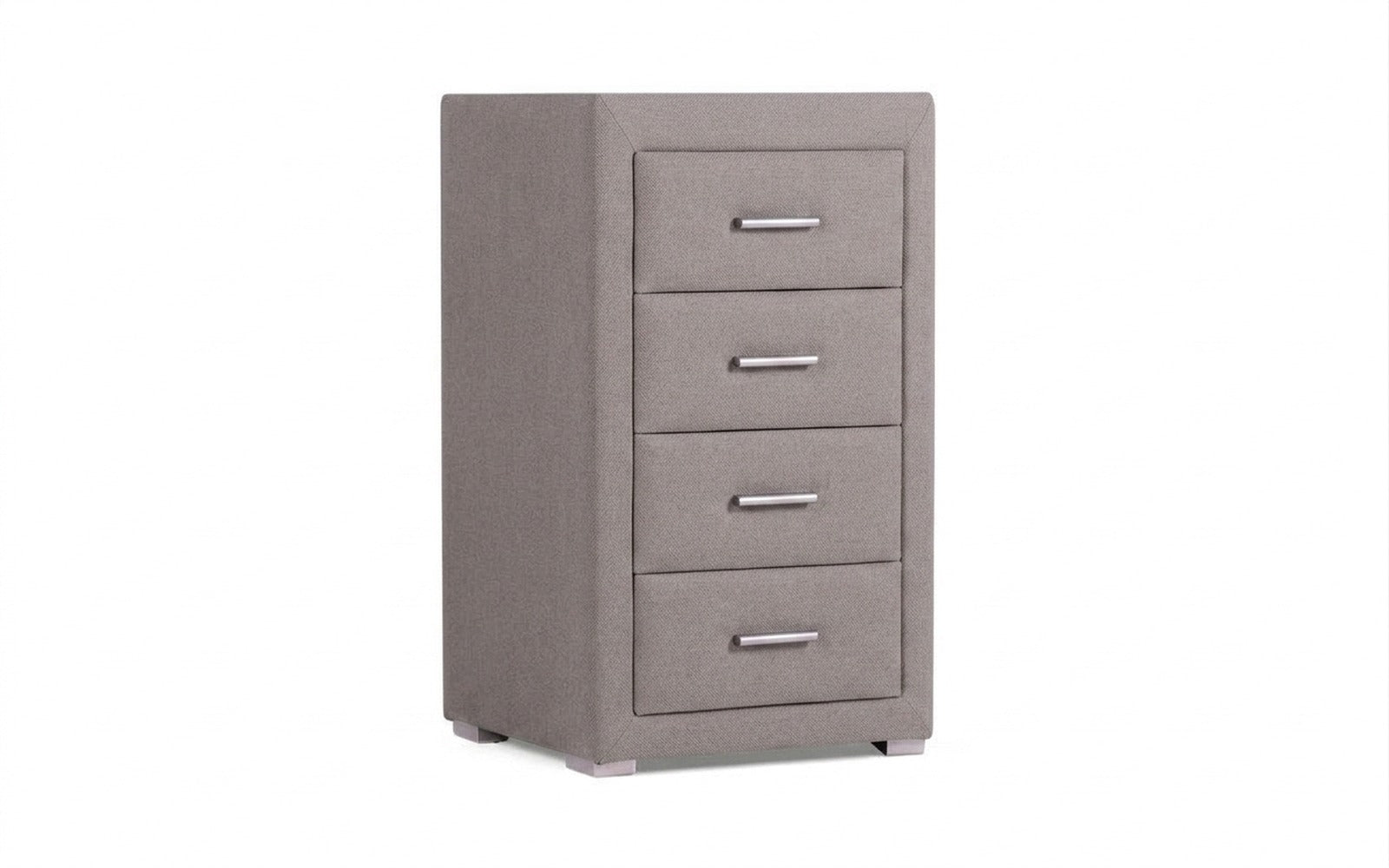 Richmond nightstand in Shammy Foggy fabric, product photo on white background