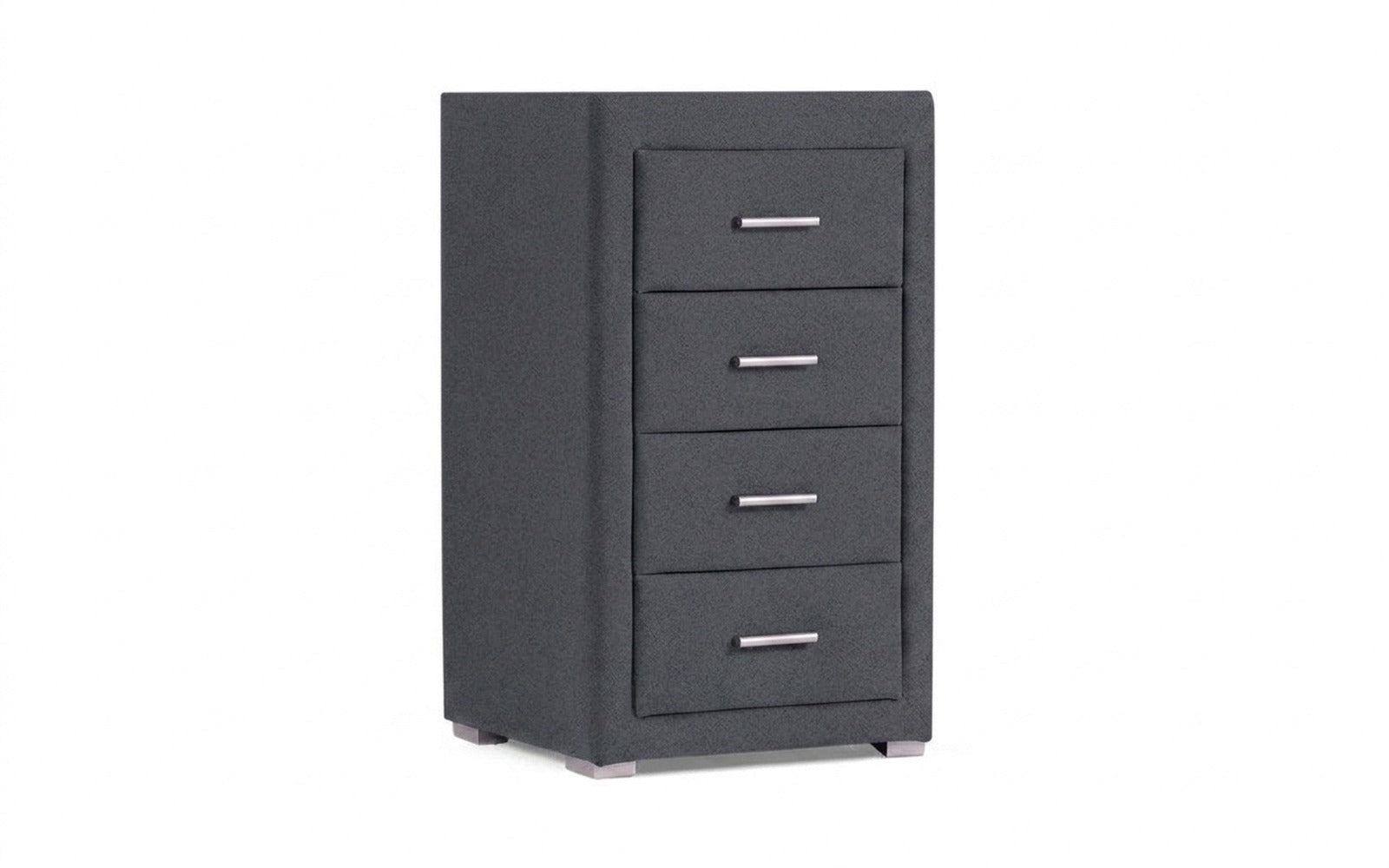 Richmond nightstand in Shammy Frosty fabric, product photo on white background
