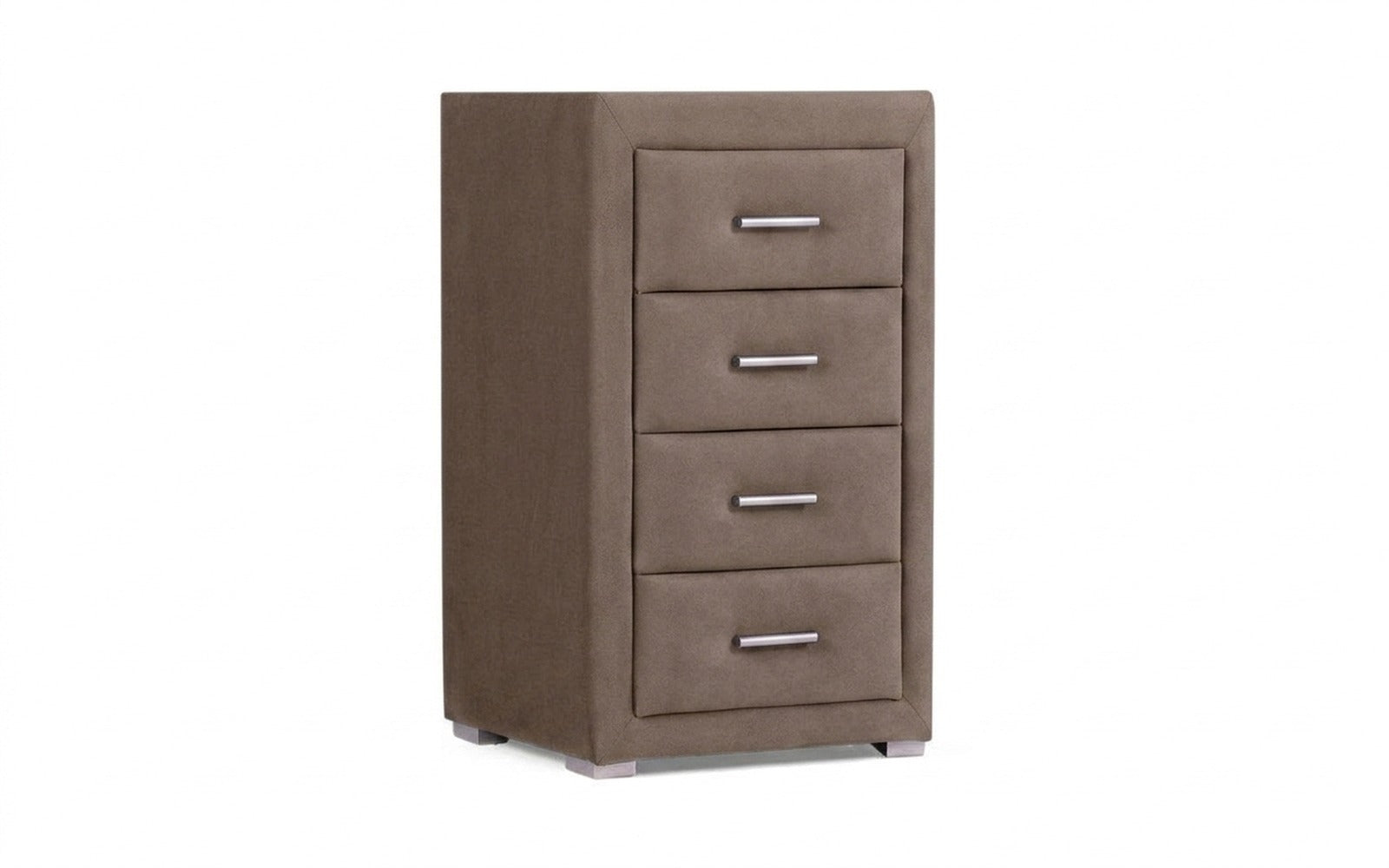 Richmond nightstand in Shammy Terra fabric, product photo on white background
