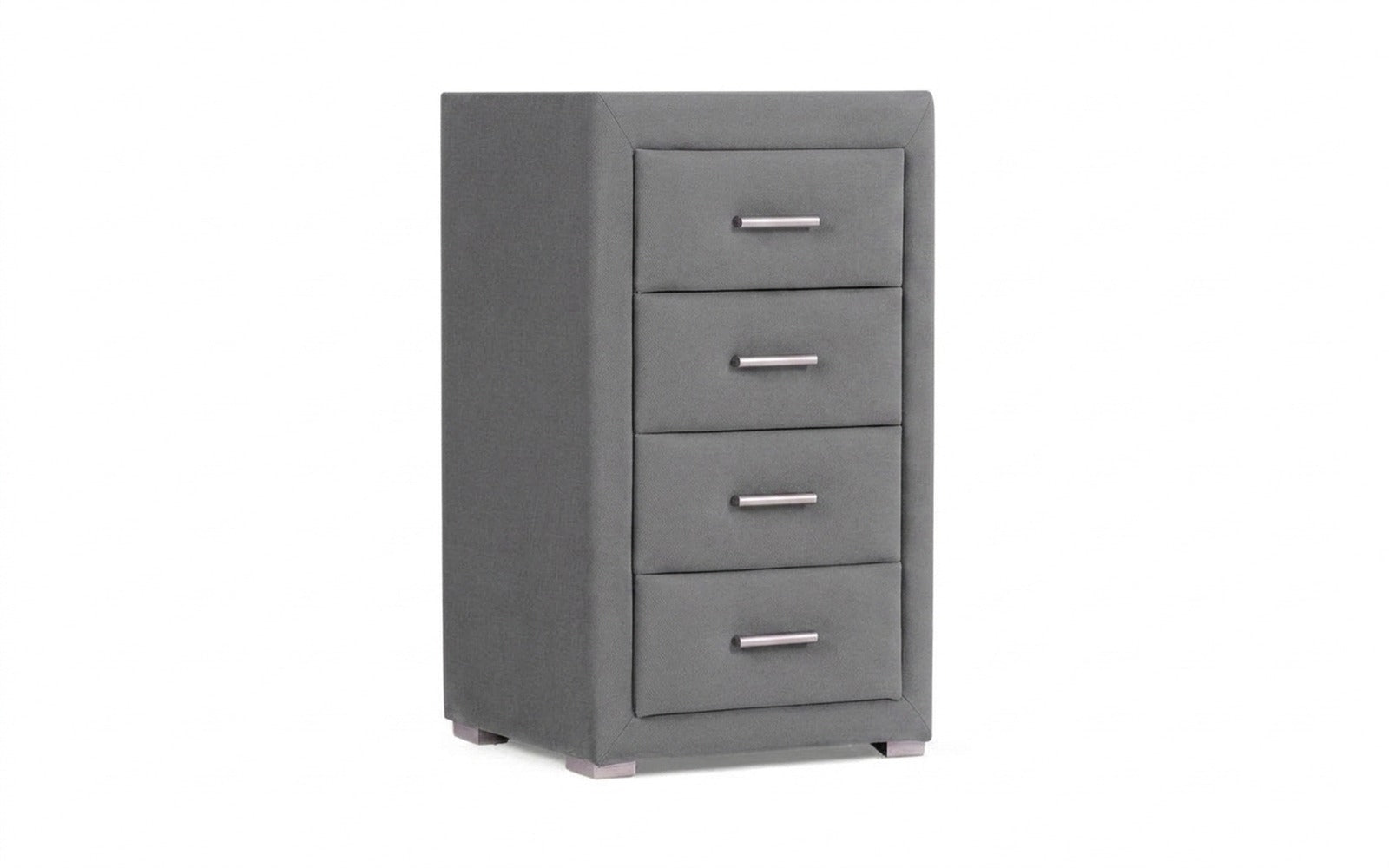 Richmond nightstand in Sky Velvet 08 fabric, product photo on white background