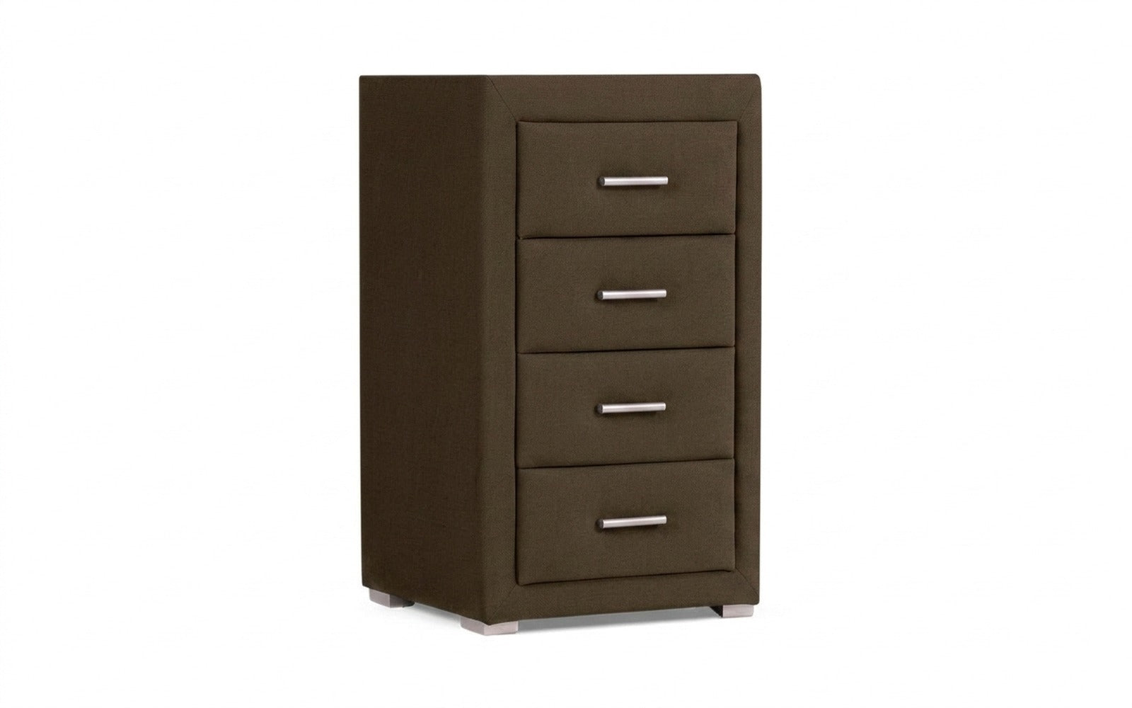 Richmond nightstand in Sky Velvet 12 fabric, product photo on white background