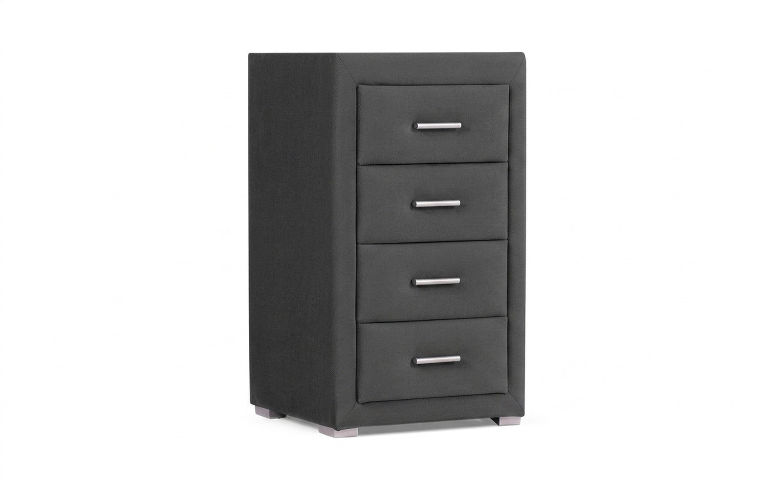 Richmond nightstand in Sky Velvet 16 fabric, product photo on white background