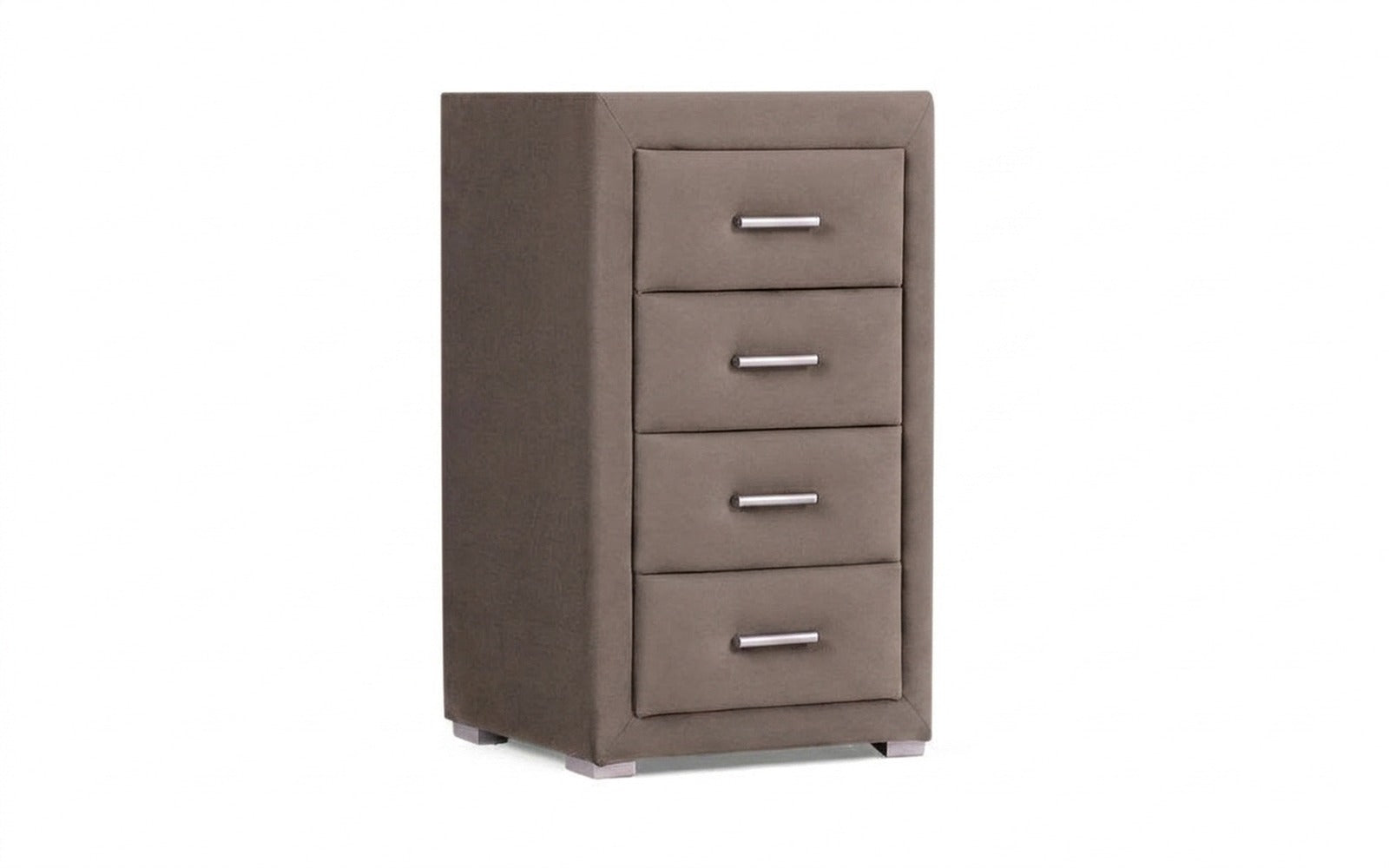 Richmond nightstand in Sky Velvet 17 fabric, product photo on white background