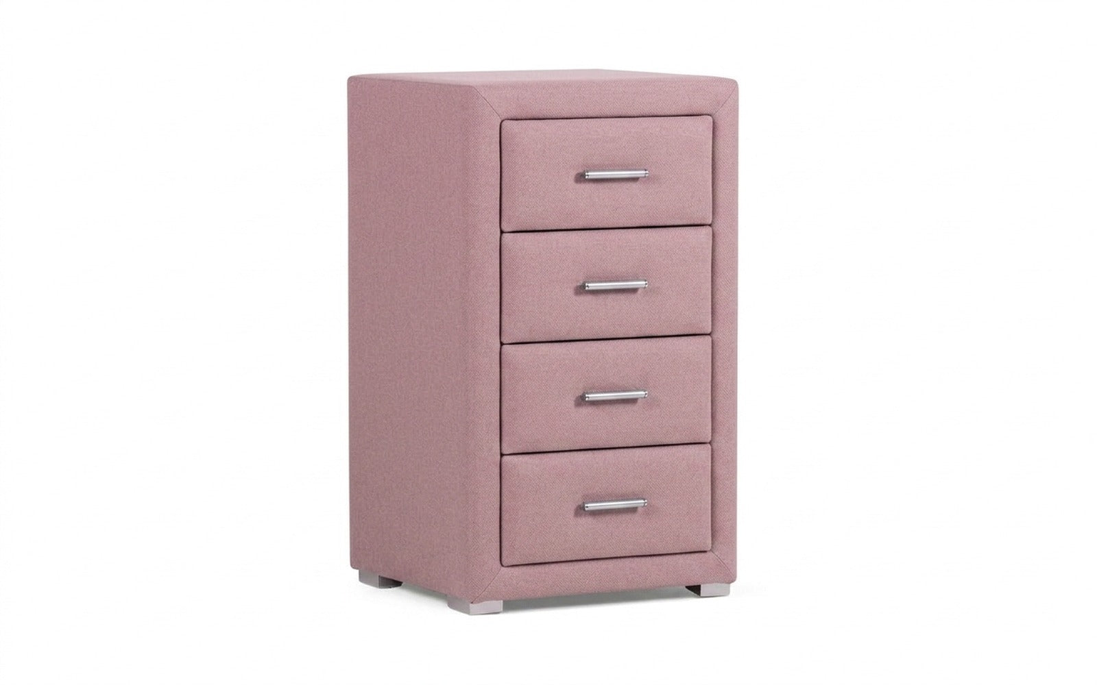 Richmond nightstand in Sky Velvet 252 fabric, product photo on white background