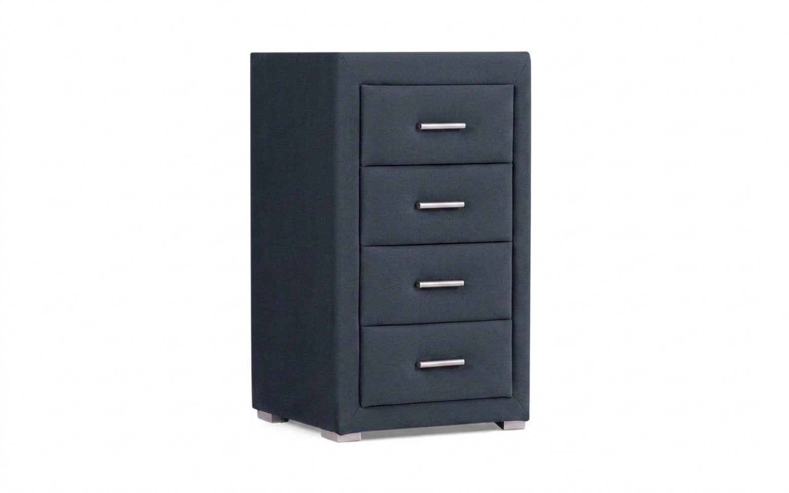 Richmond nightstand in Sky Velvet 40 fabric, product photo on white background