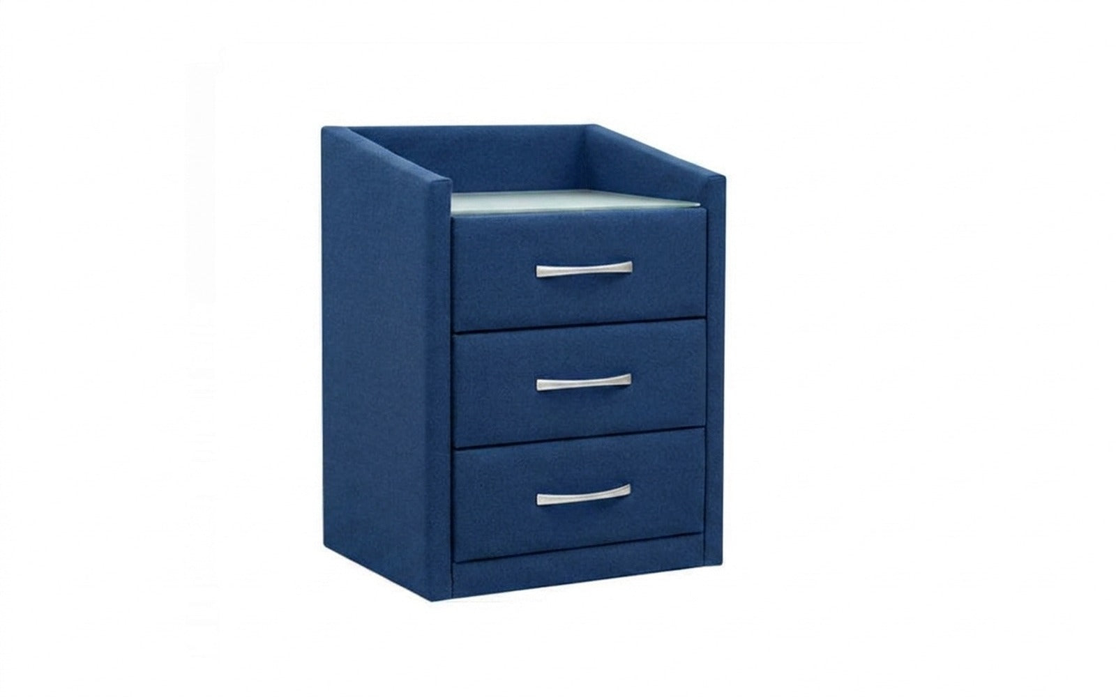 Teffi nightstand in Balance 784 fabric, product photo on white background