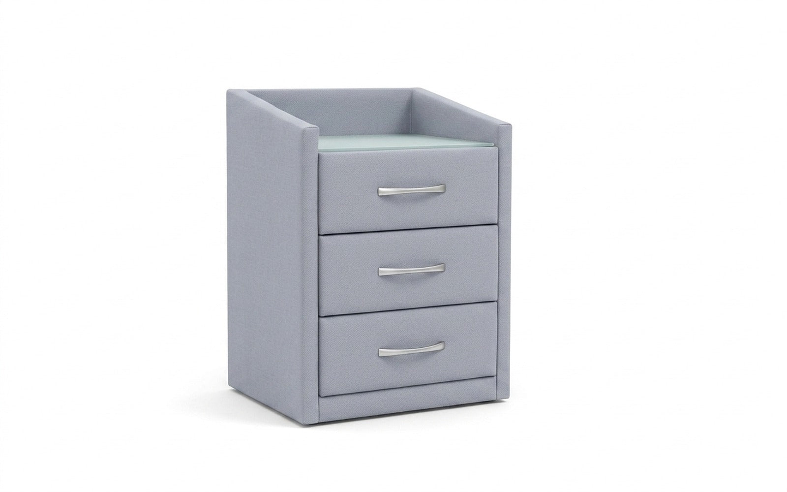 Teffi nightstand in Balance 900 fabric, product photo on white background