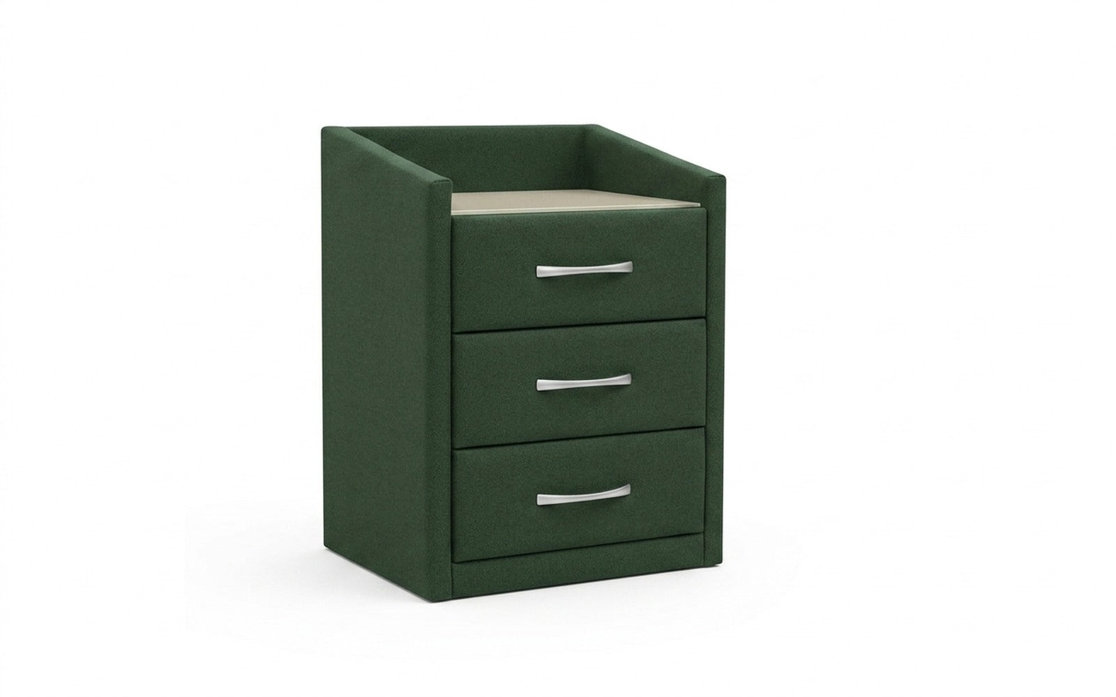 Teffi nightstand in Casanova Grass fabric, product photo on white background