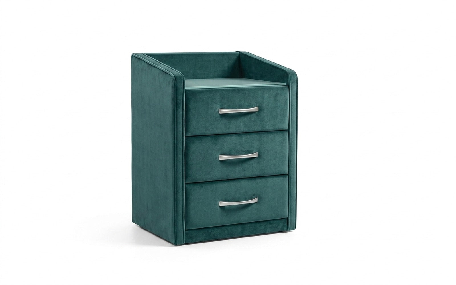 Teffi nightstand in Casanova Seawave fabric, product photo on white background