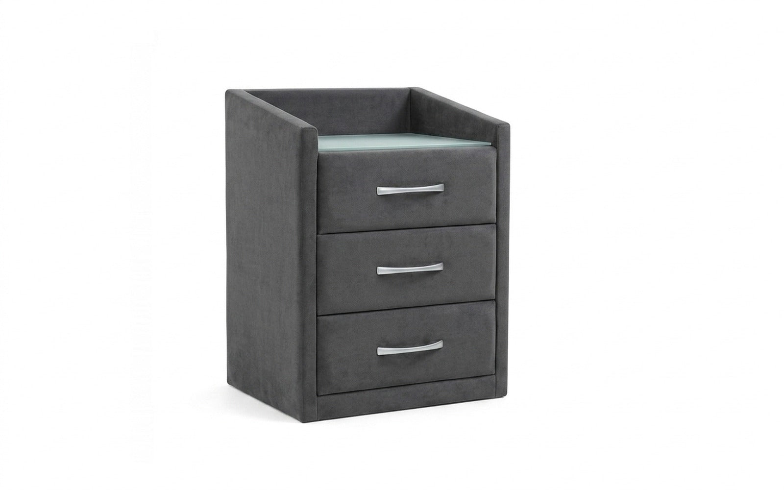 Teffi nightstand in Dumont 26 fabric, product photo on white background