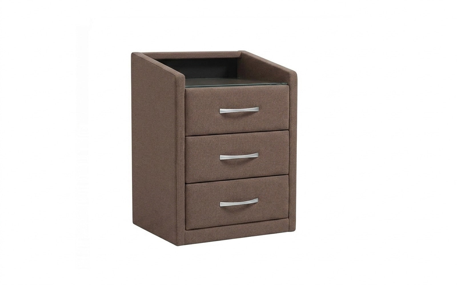 Teffi nightstand in Dumont 31 fabric, product photo on white background