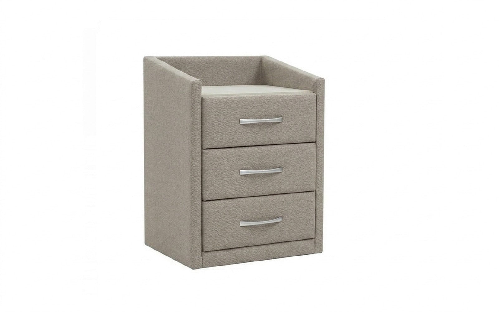 Teffi nightstand in Forte 03 fabric, product photo on white background