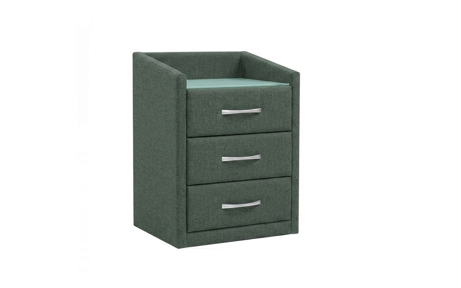 Teffi nightstand in Forte 07 fabric, product photo on white background