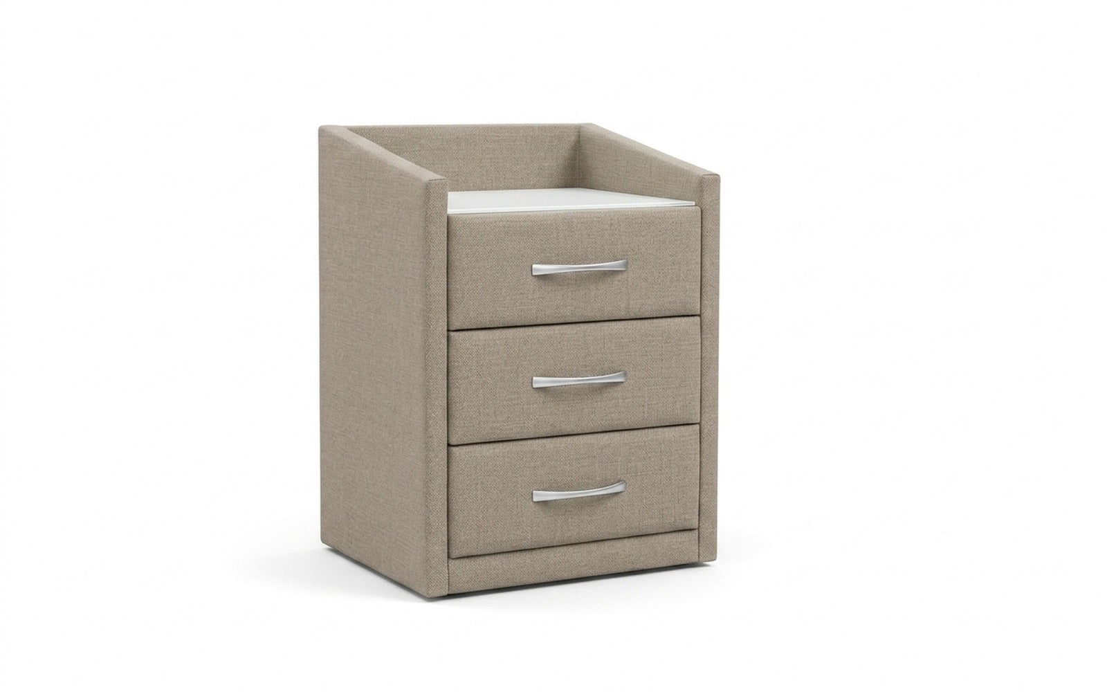 Teffi nightstand in Forte 17 fabric, product photo on white background