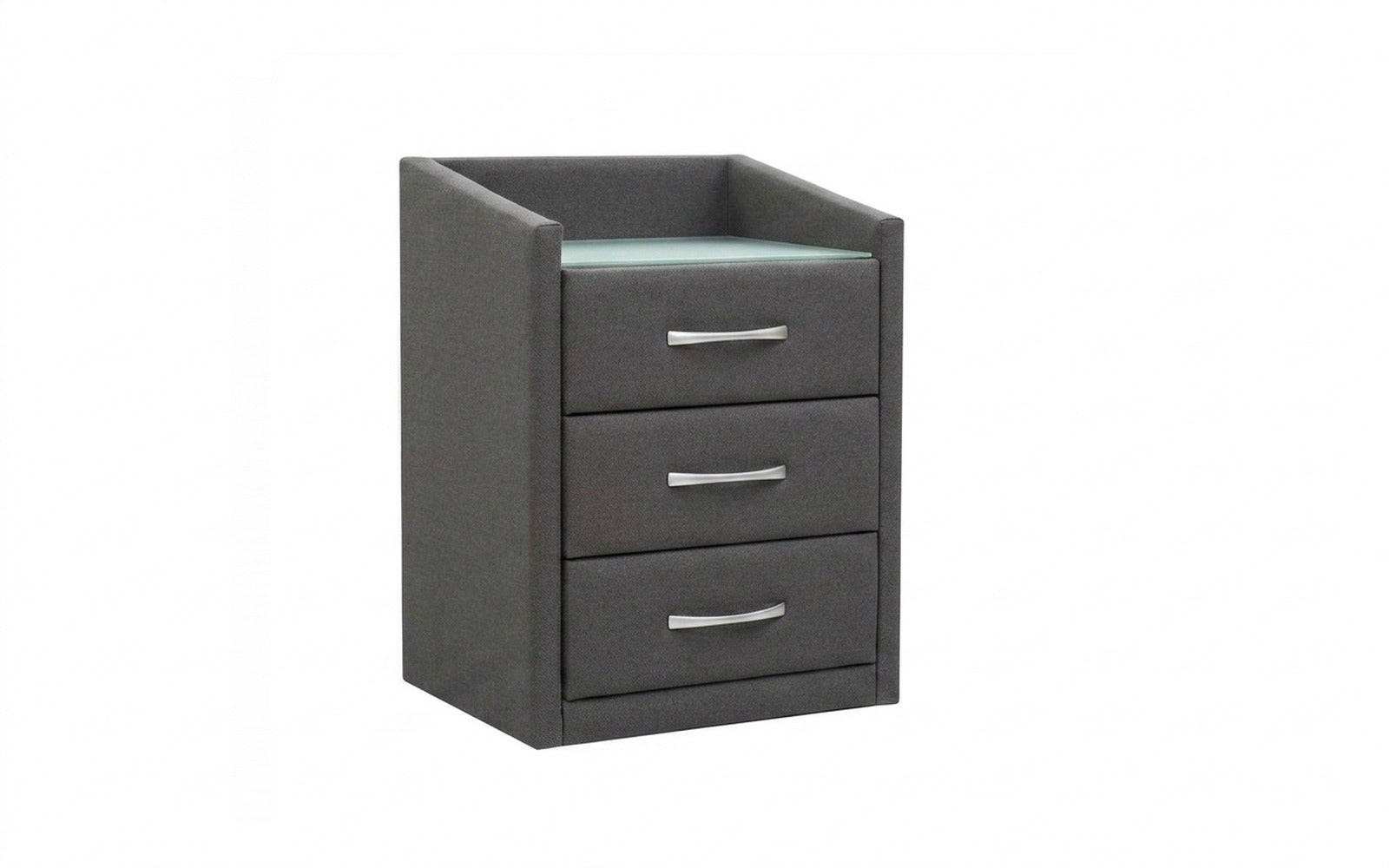 Teffi nightstand in Prime Dark fabric, product photo on white background