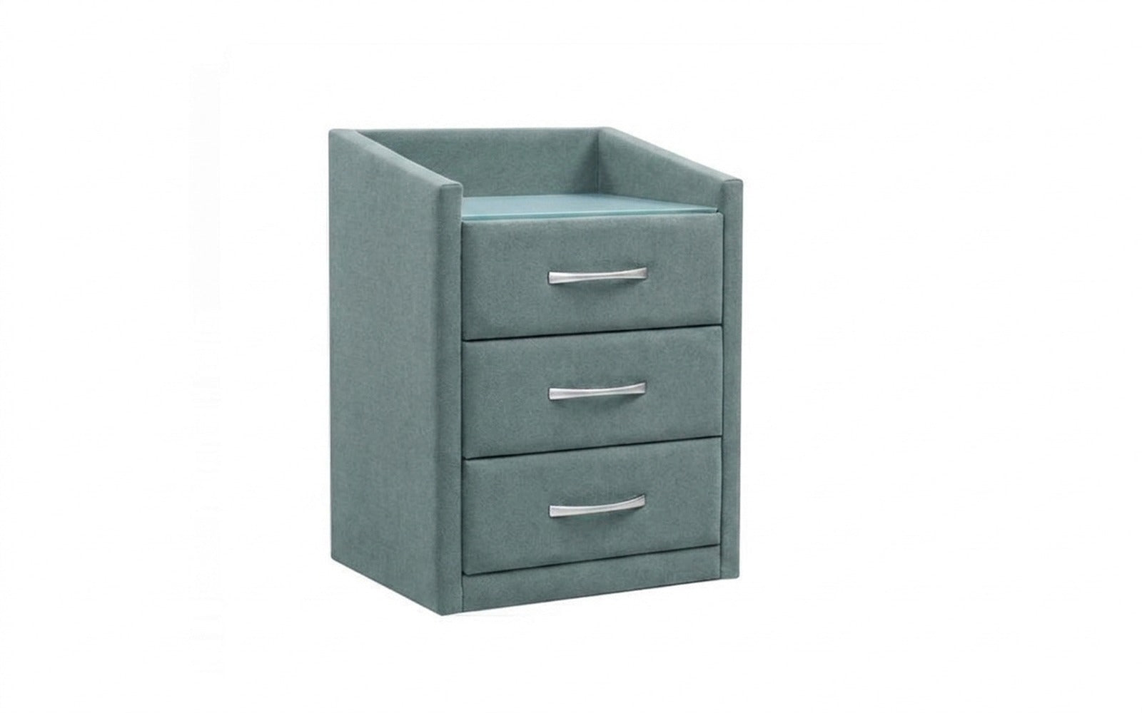 Teffi nightstand in Royal I Capri fabric, product photo on white background