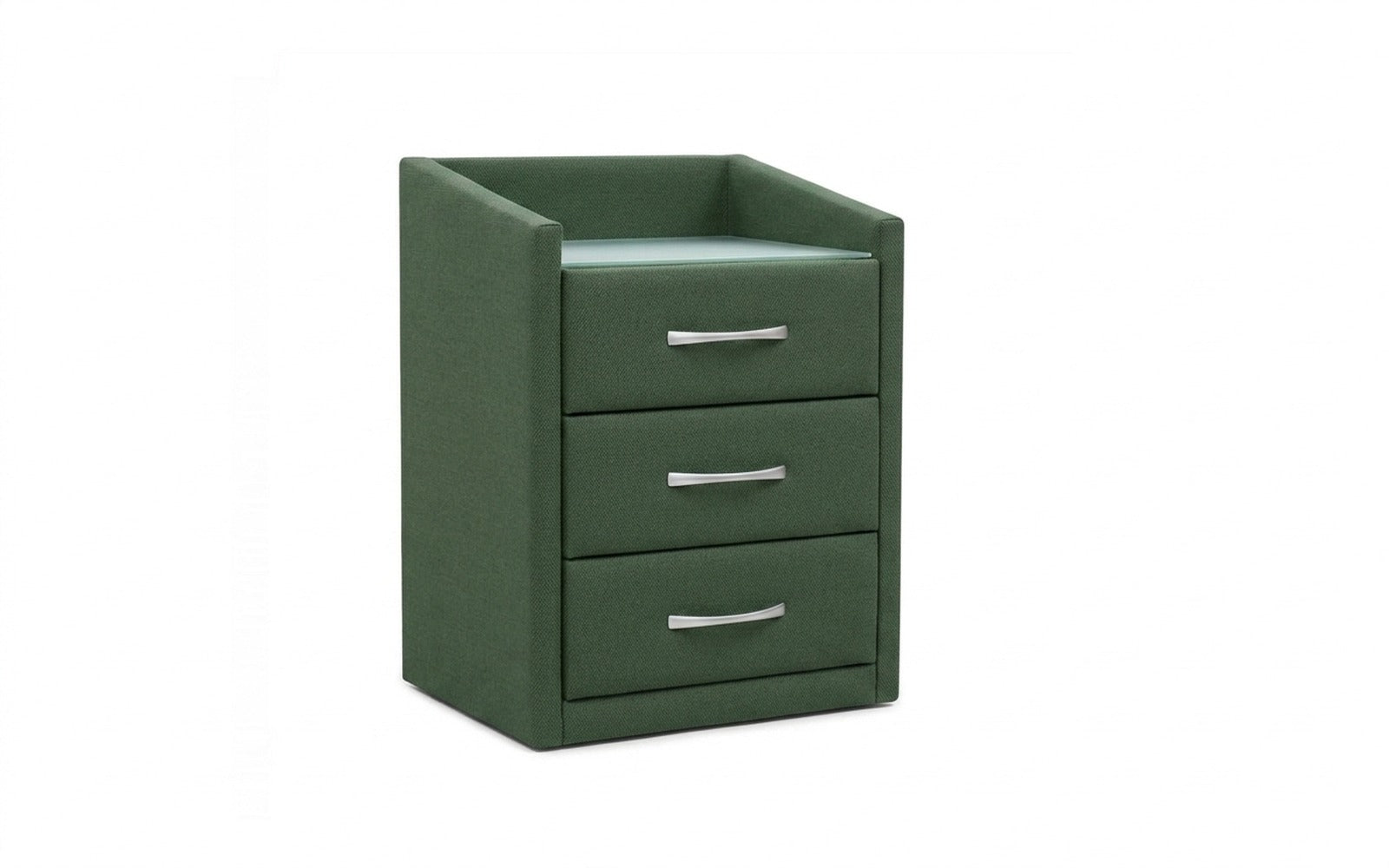 Teffi nightstand in Royal I Field fabric, product photo on white background