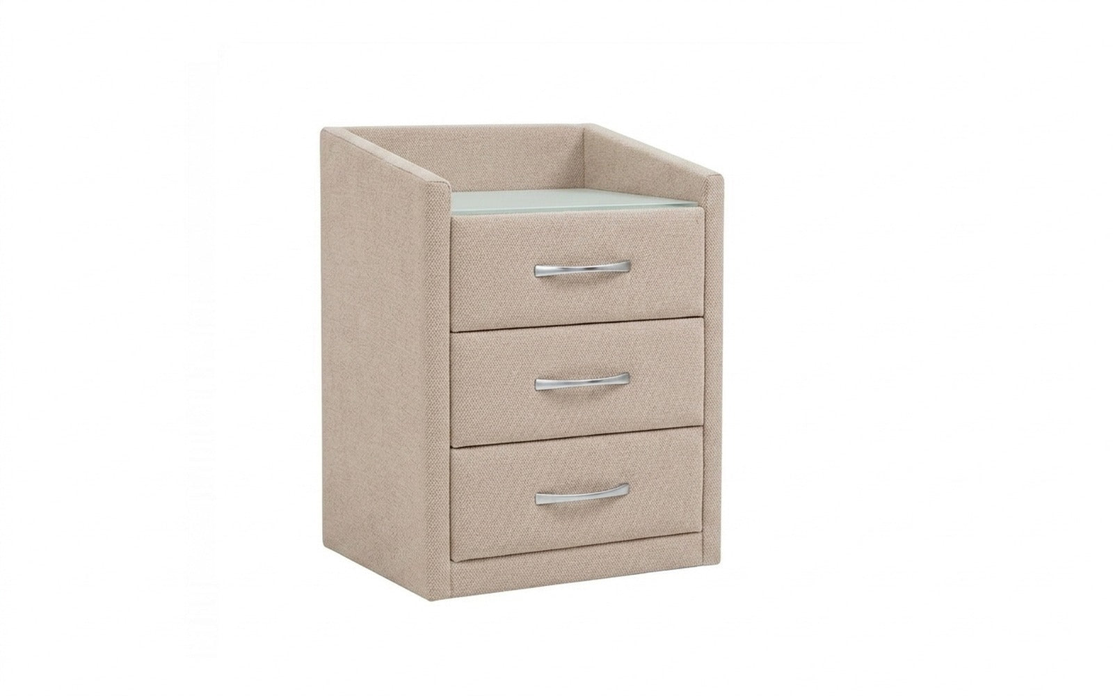 Teffi nightstand in Royal I Sandy fabric, product photo on white background