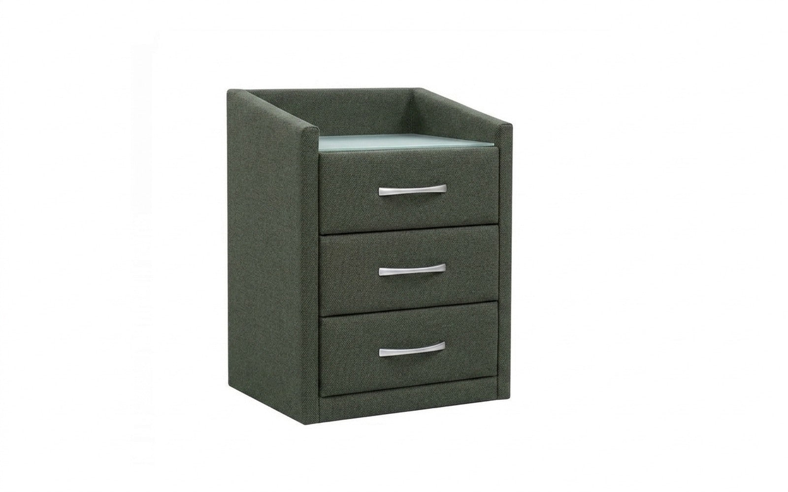 Teffi nightstand in Royal I Sherwood fabric, product photo on white background
