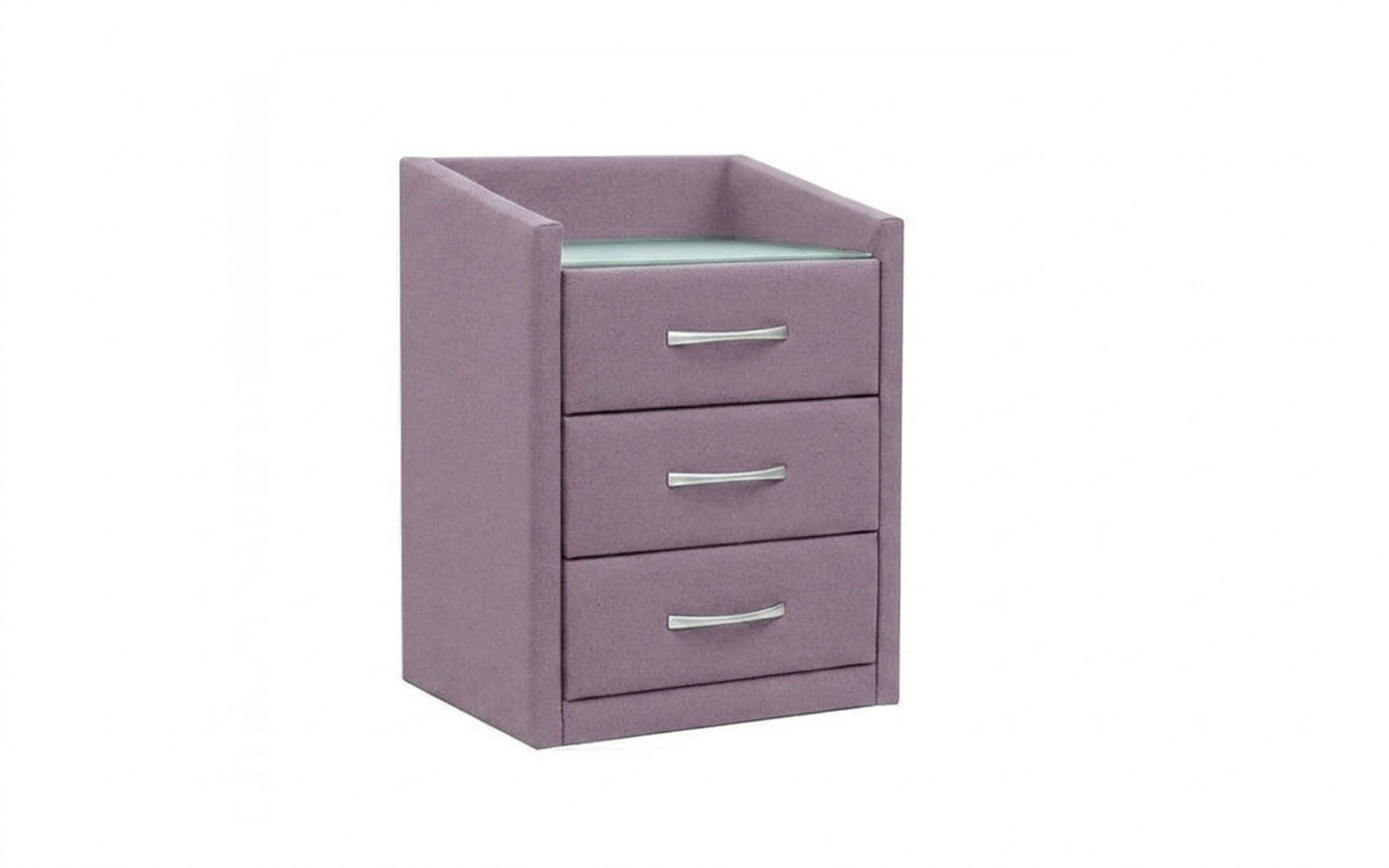 Teffi nightstand in Velutto 11 fabric, product photo on white background