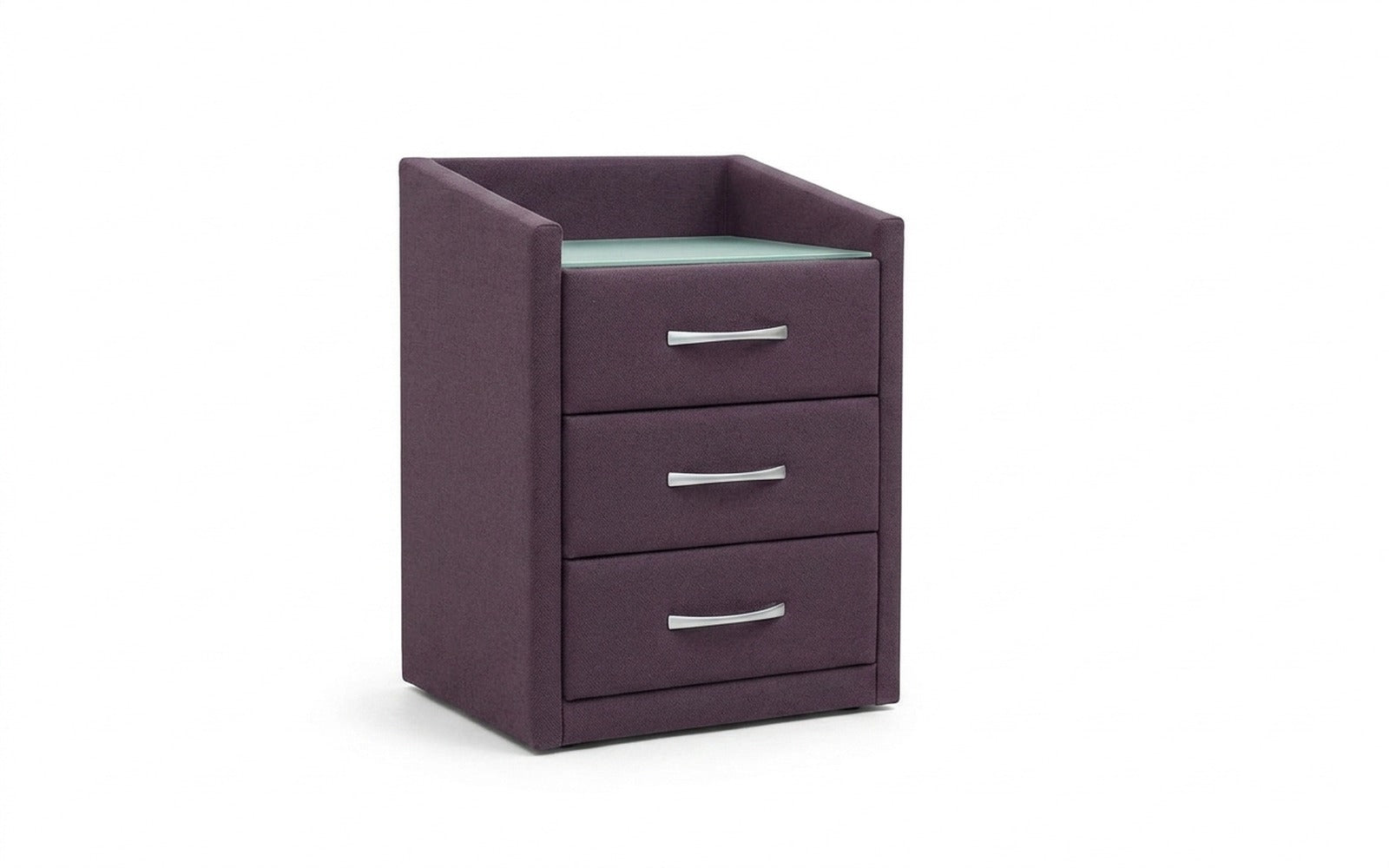 Teffi nightstand in Velutto 19 fabric, product photo on white background