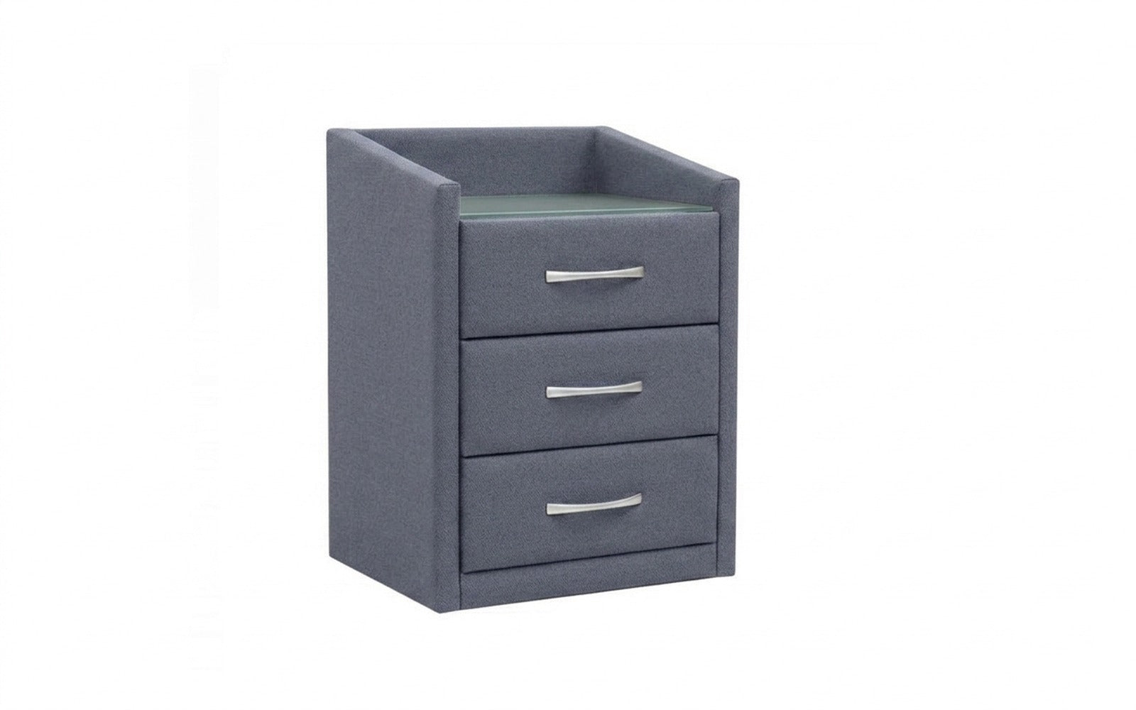 Teffi nightstand in Velutto 32 fabric, product photo on white background