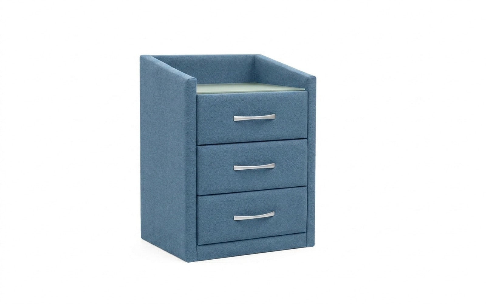 Teffi nightstand in Velutto 47 fabric, product photo on white background