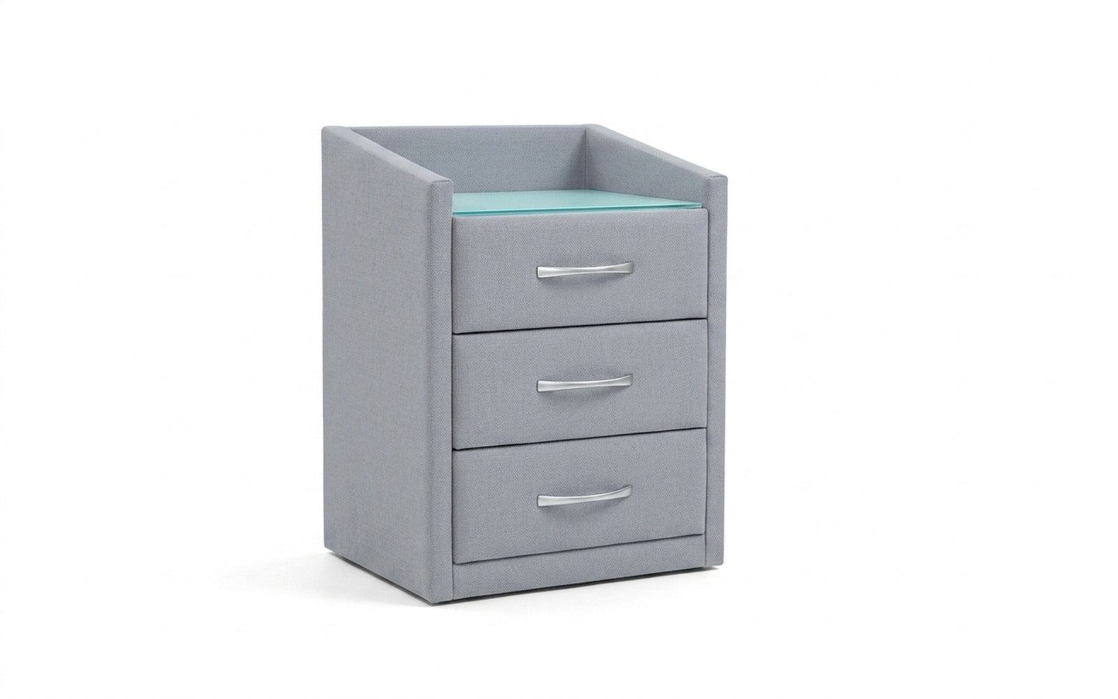 Teffi nightstand in Velutto 52 fabric, product photo on white background
