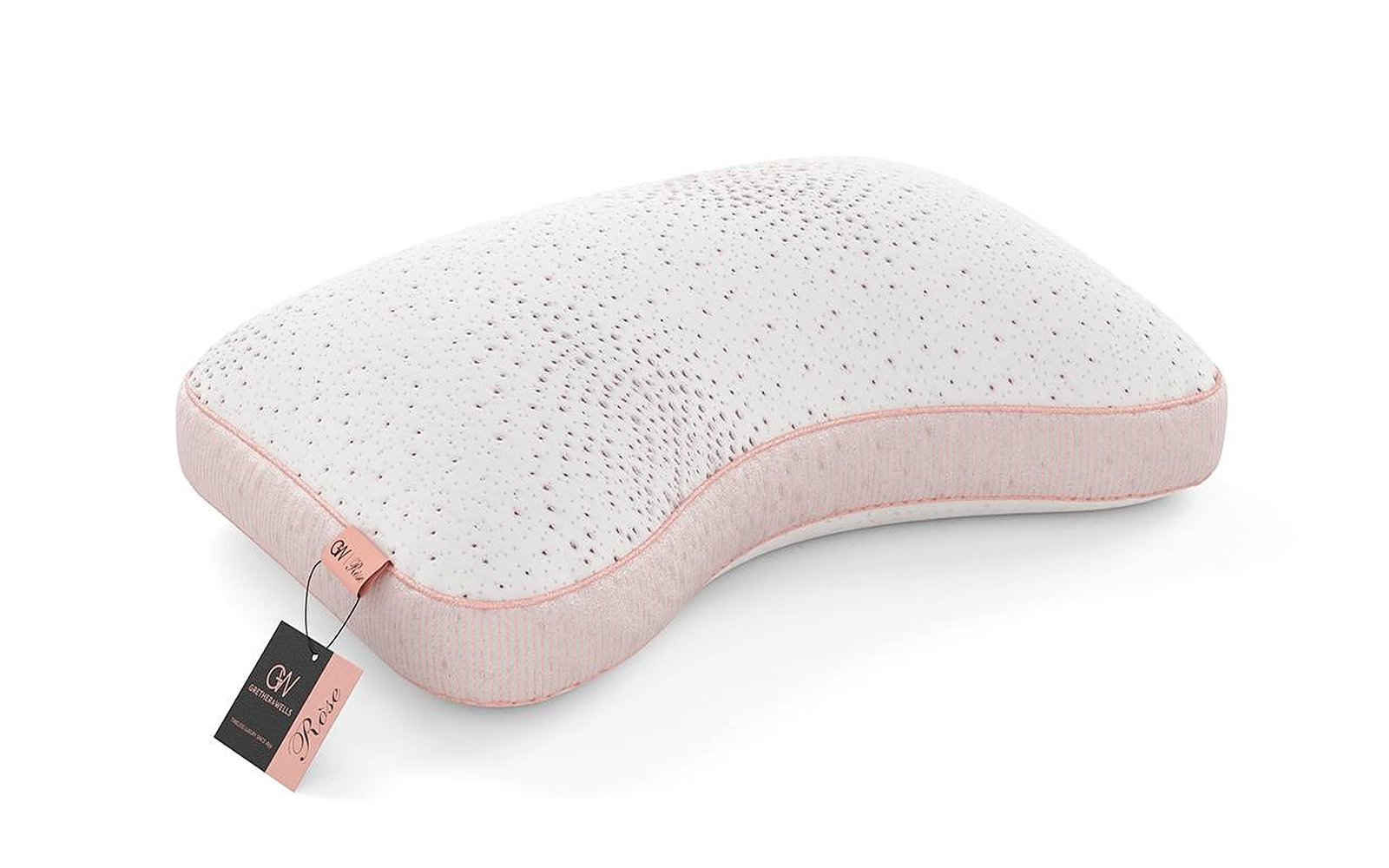Grether & Wells Rose pillow, product photo on white background, view 3
