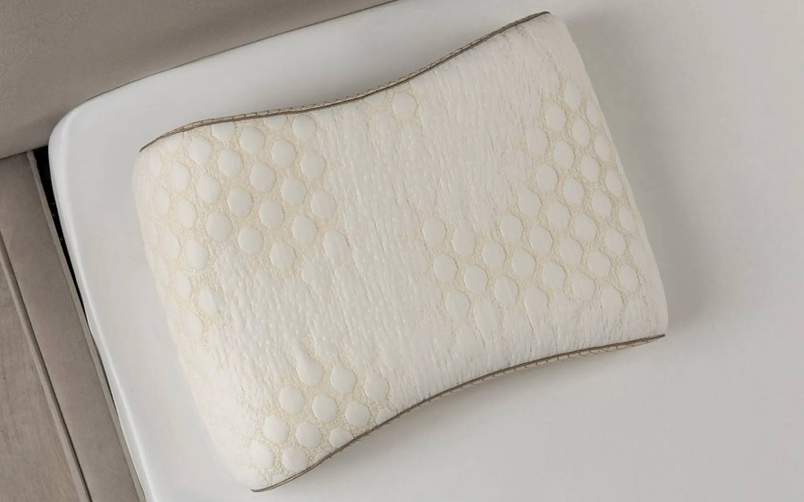 Ortho Contour pillow in a bedroom interior, view 2