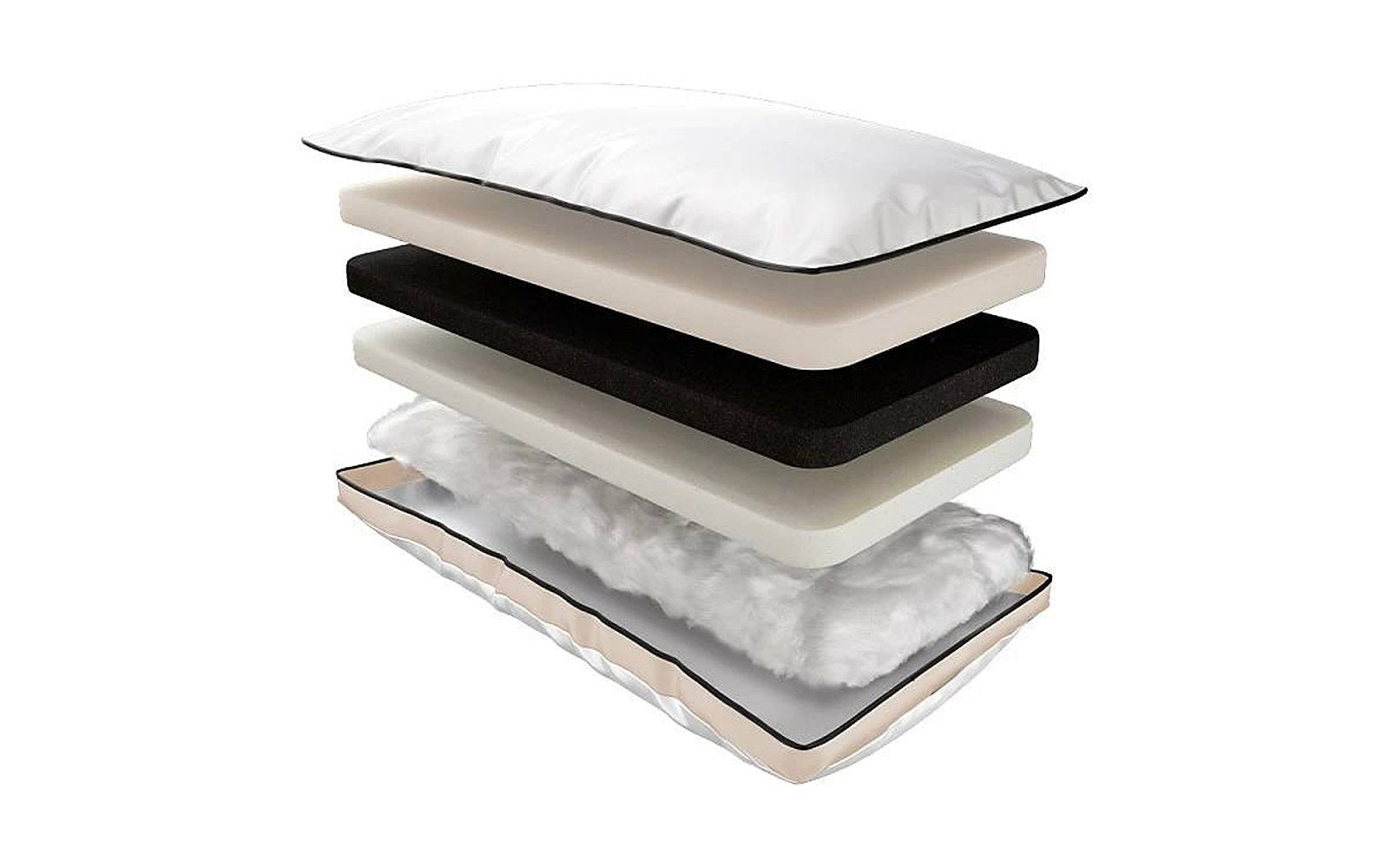Tech pillow, product photo on white background, view 3