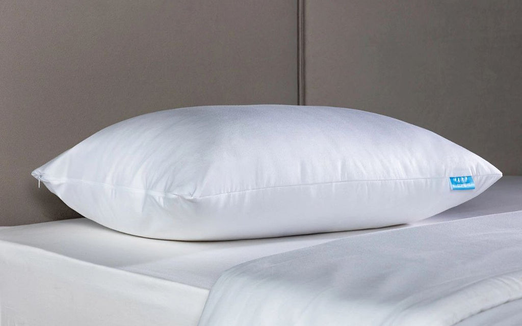 Tencel pillow protector in a bedroom interior, view 3