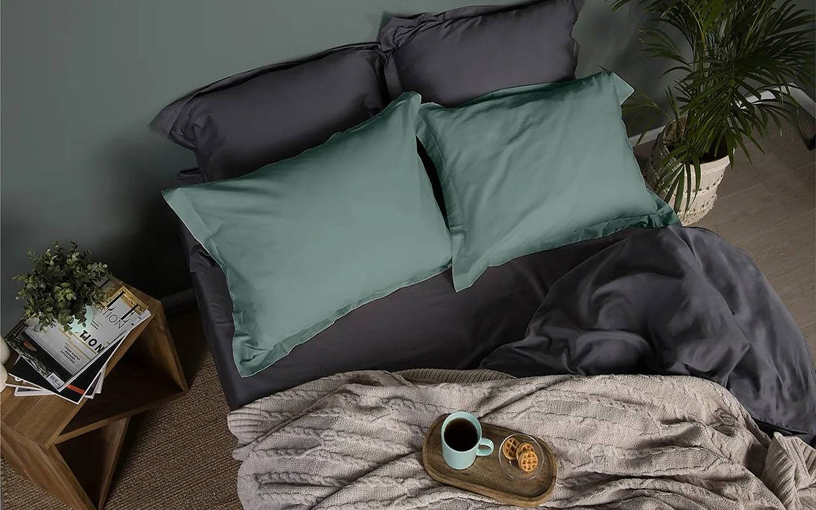 Askona Home pillowcase in a bedroom interior, view 5