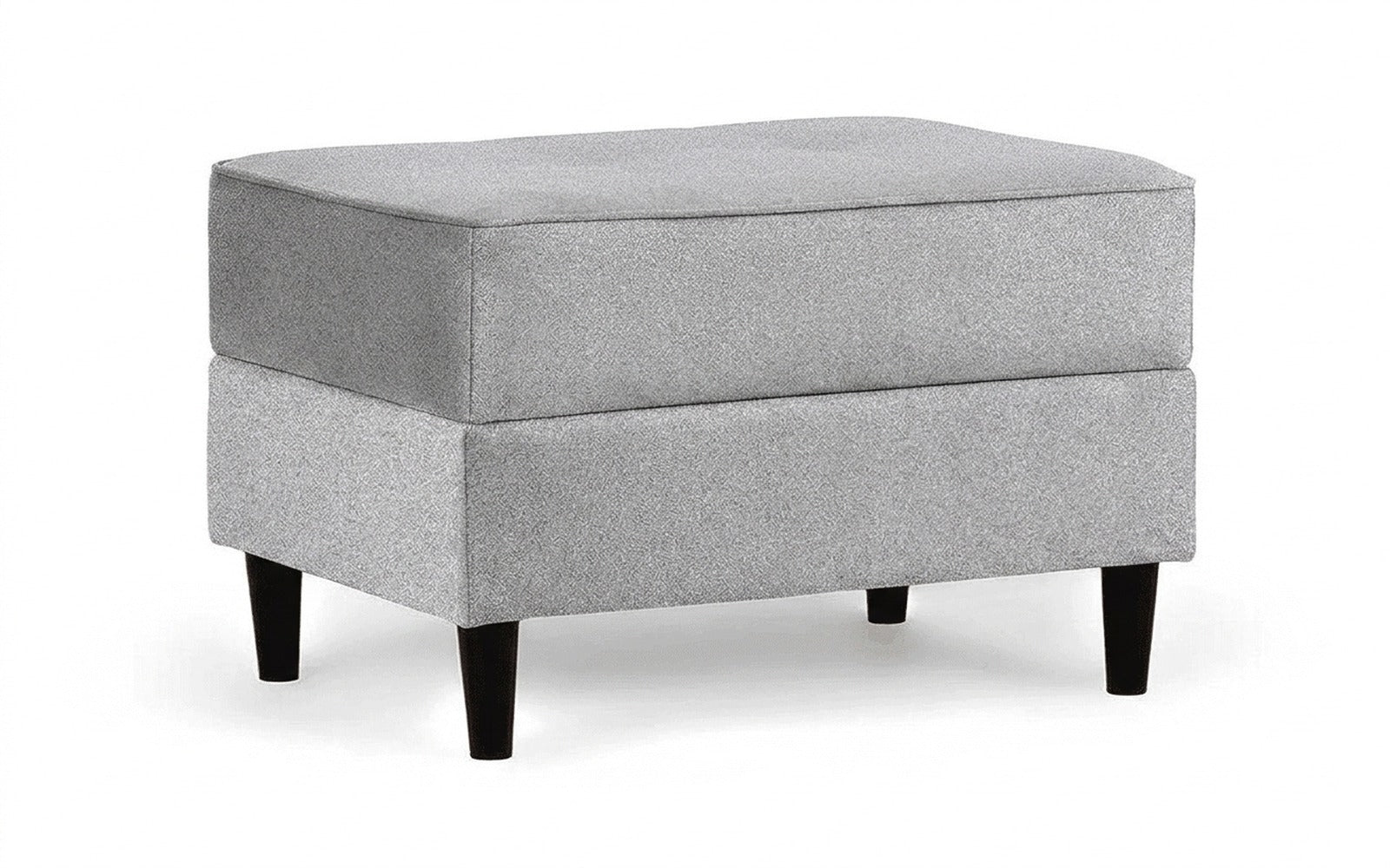 Amani Pro pouf in Aura 12 fabric, product photo on white background