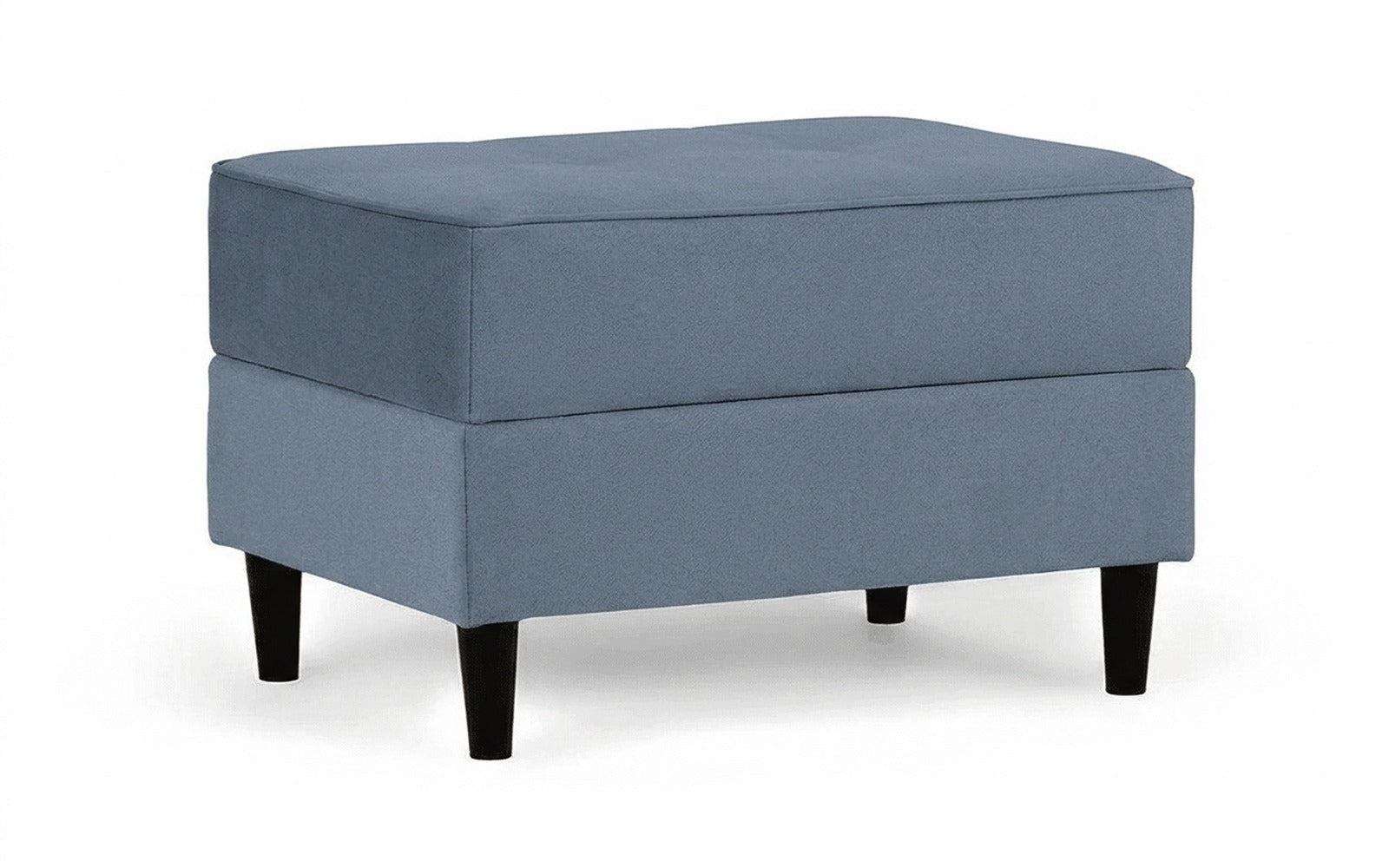 Amani Pro pouf in Casanova Ice fabric, product photo on white background