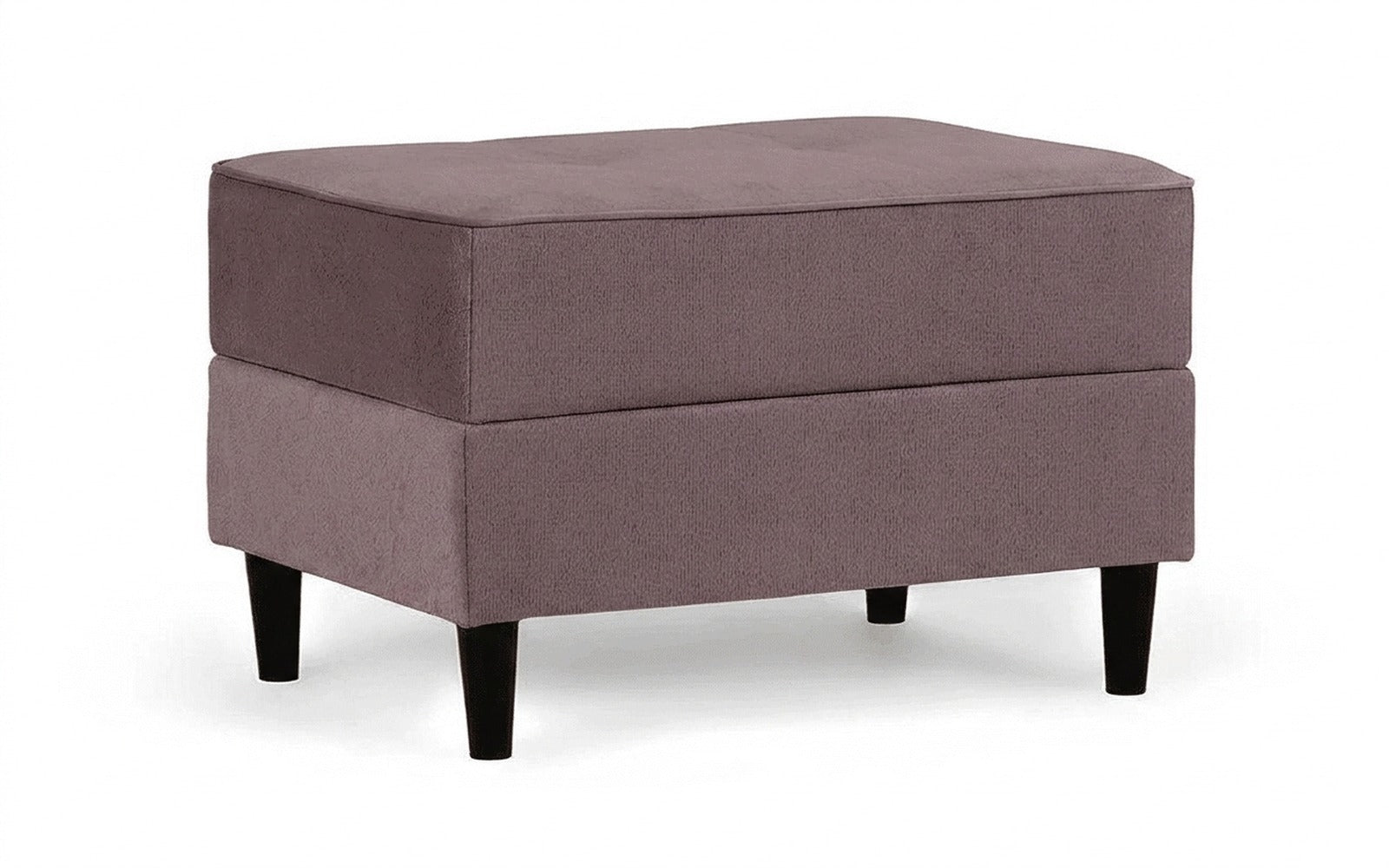 Amani Pro pouf in Casanova Lilac fabric, product photo on white background