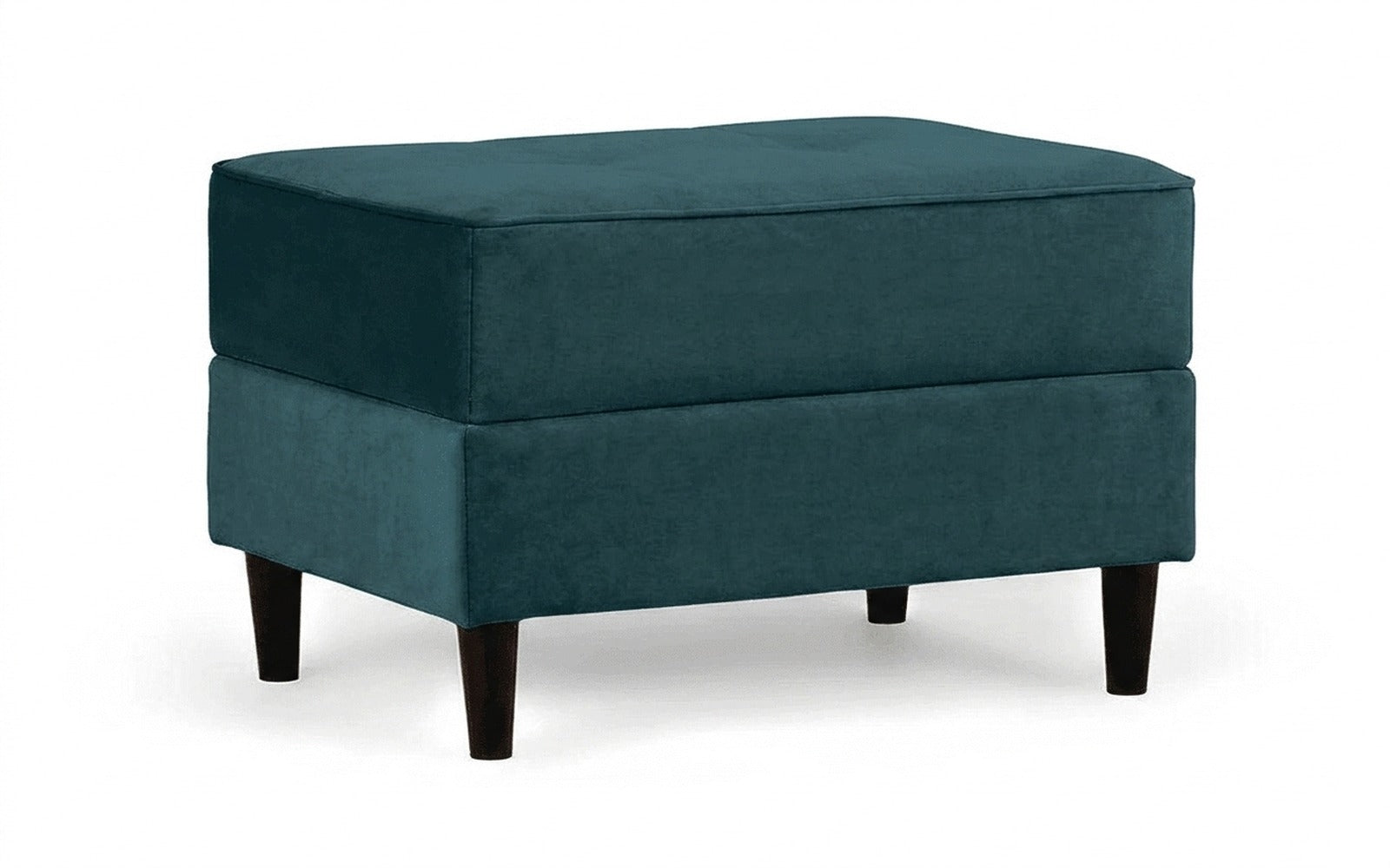 Amani Pro pouf in Casanova Seawave fabric, product photo on white background