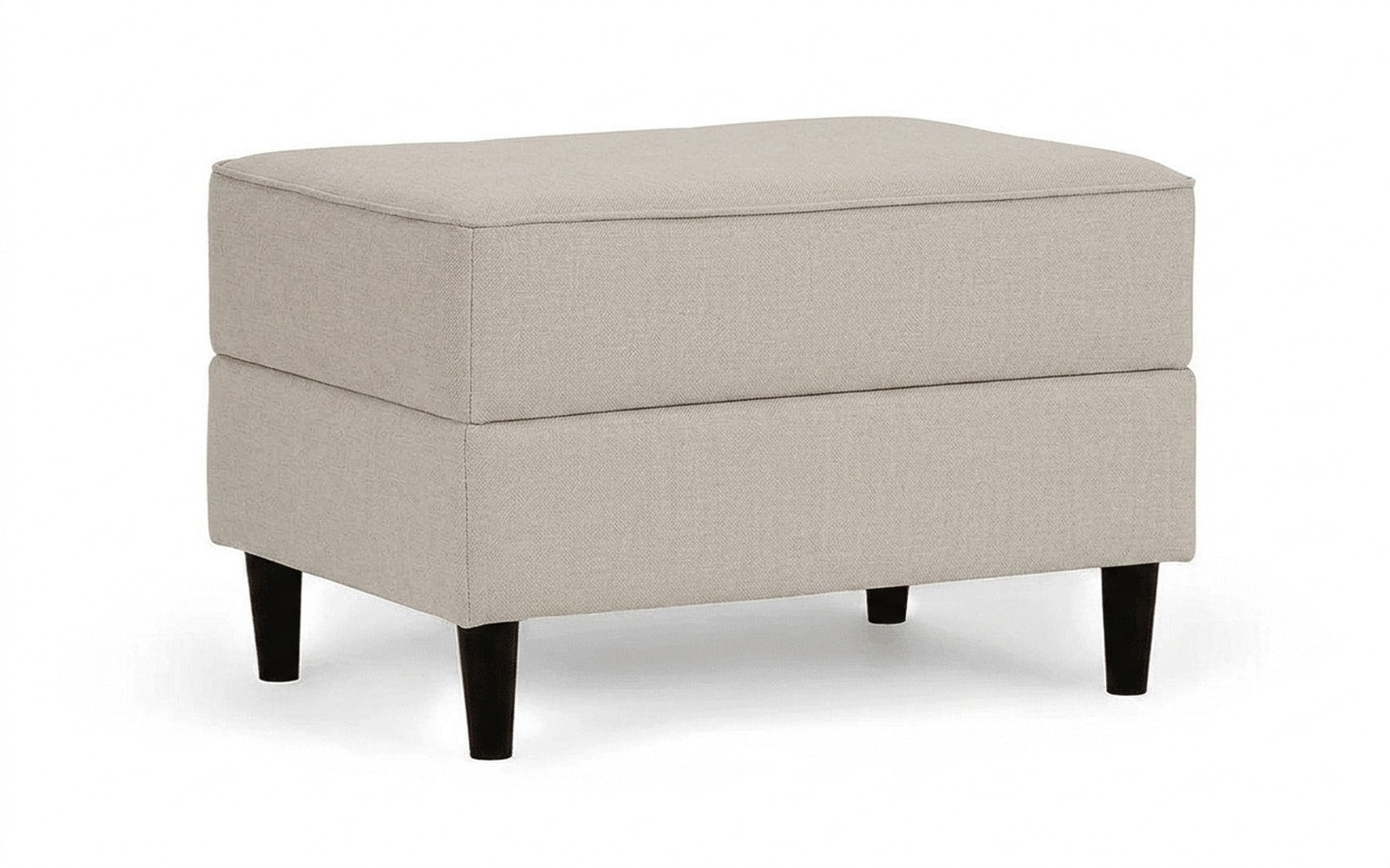 Amani Pro pouf in Forte 01 fabric, product photo on white background