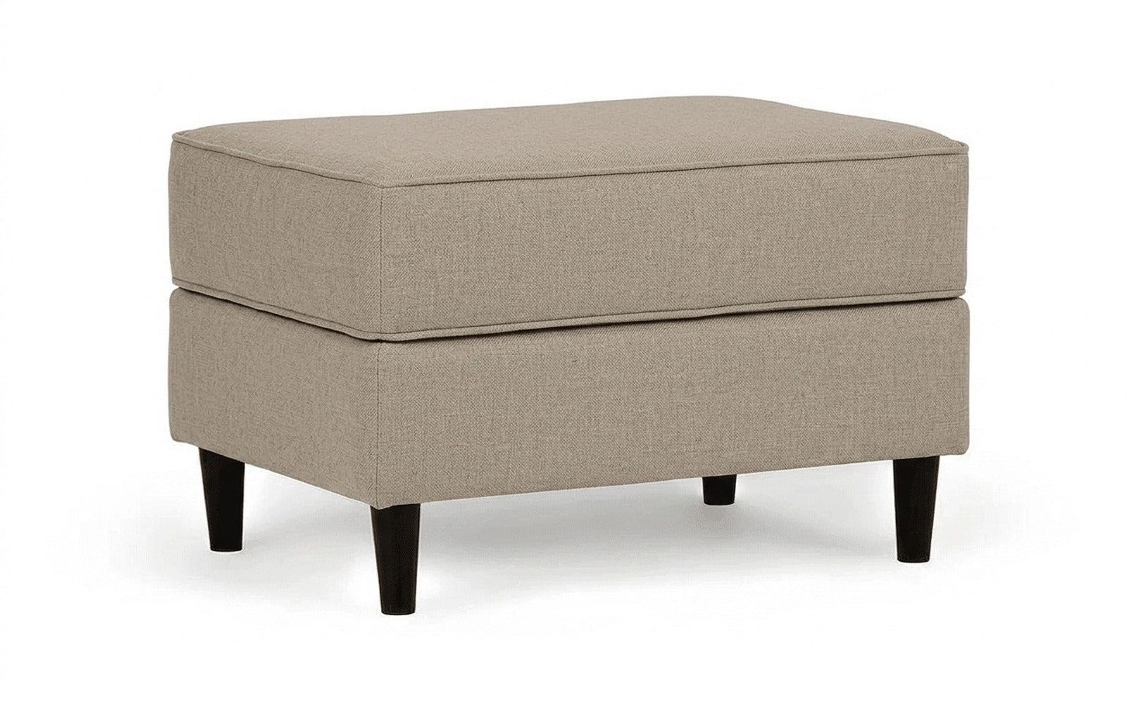 Amani Pro pouf in Forte 17 fabric, product photo on white background