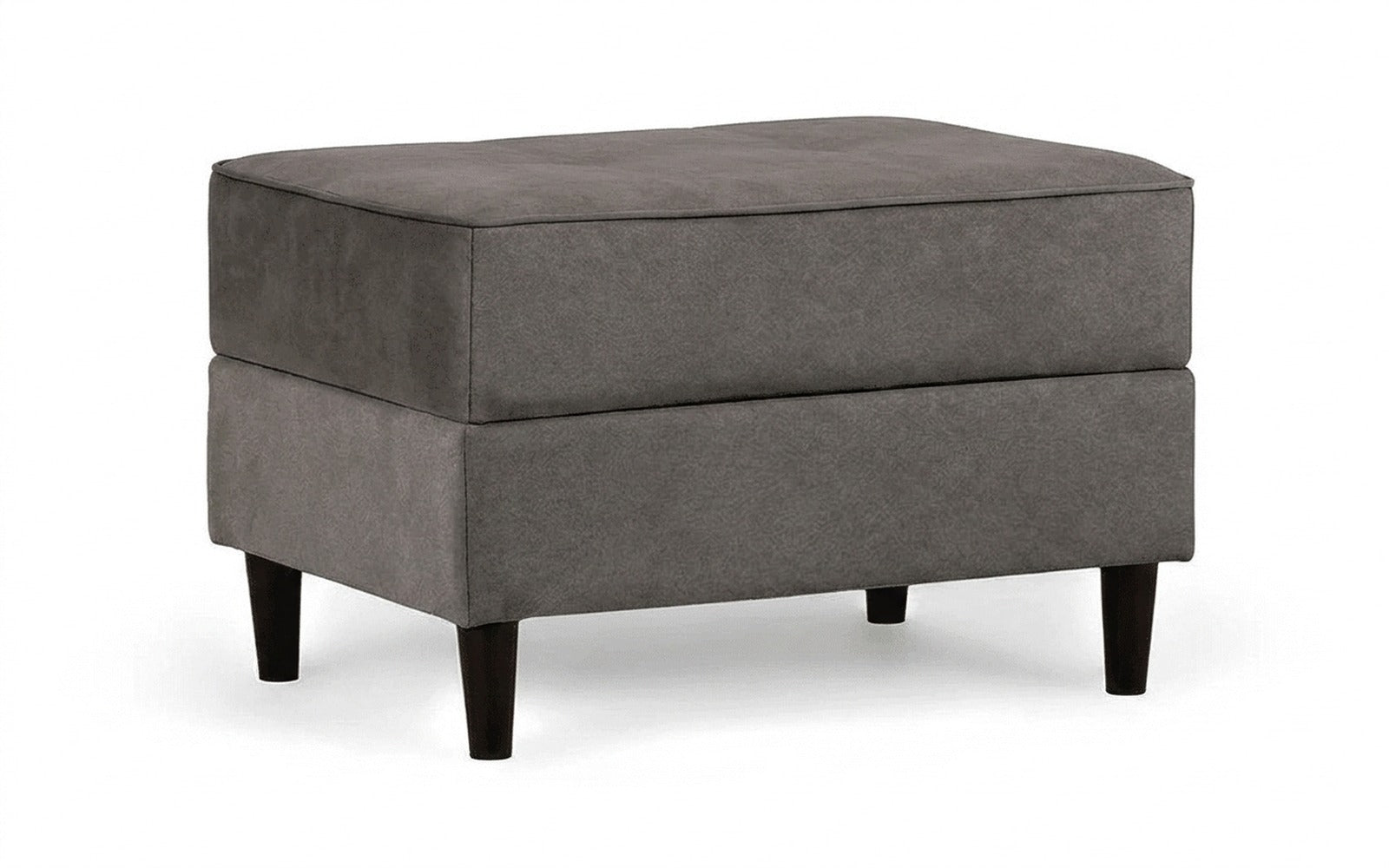 Amani Pro pouf in Galaktika Ash fabric, product photo on white background