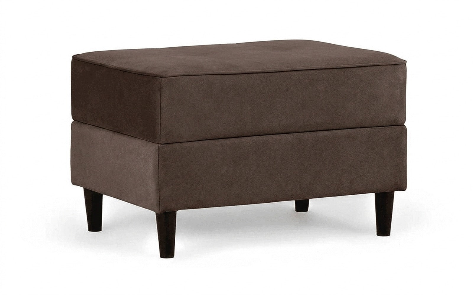Amani Pro pouf in Galaktika Cacao fabric, product photo on white background